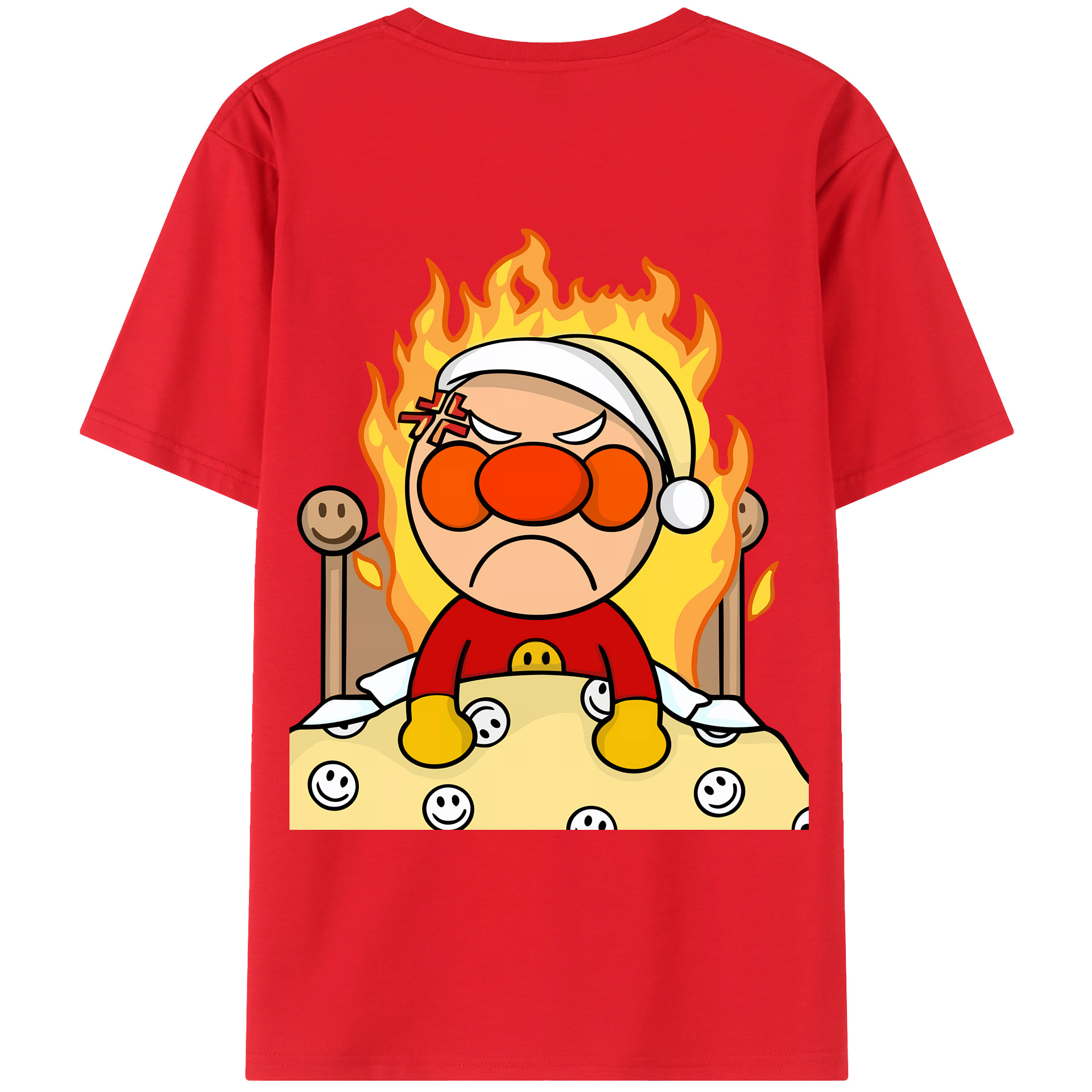 （画像用） アンパンマン Anpanman 綿100％ メンズ半袖Tシャツ（バックプリント） 通気性