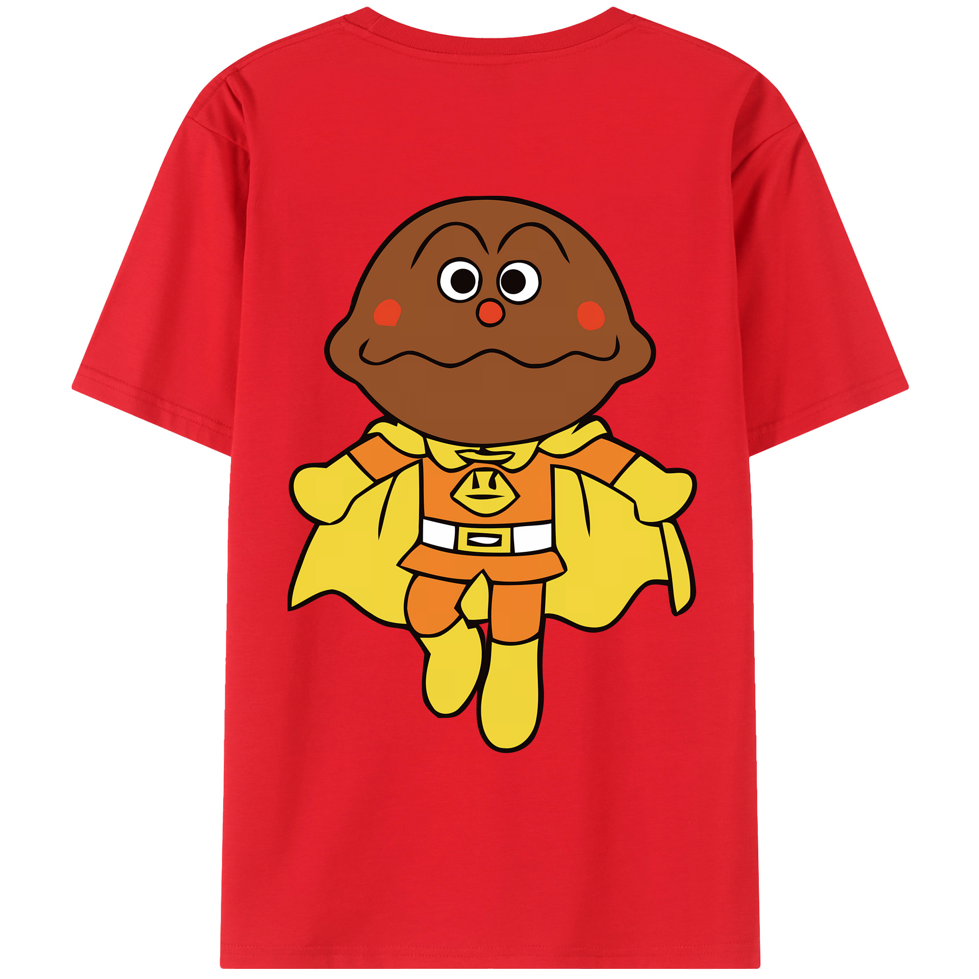（画像用） アンパンマン Anpanman 綿100％ メンズ半袖Tシャツ（バックプリント） 通気性