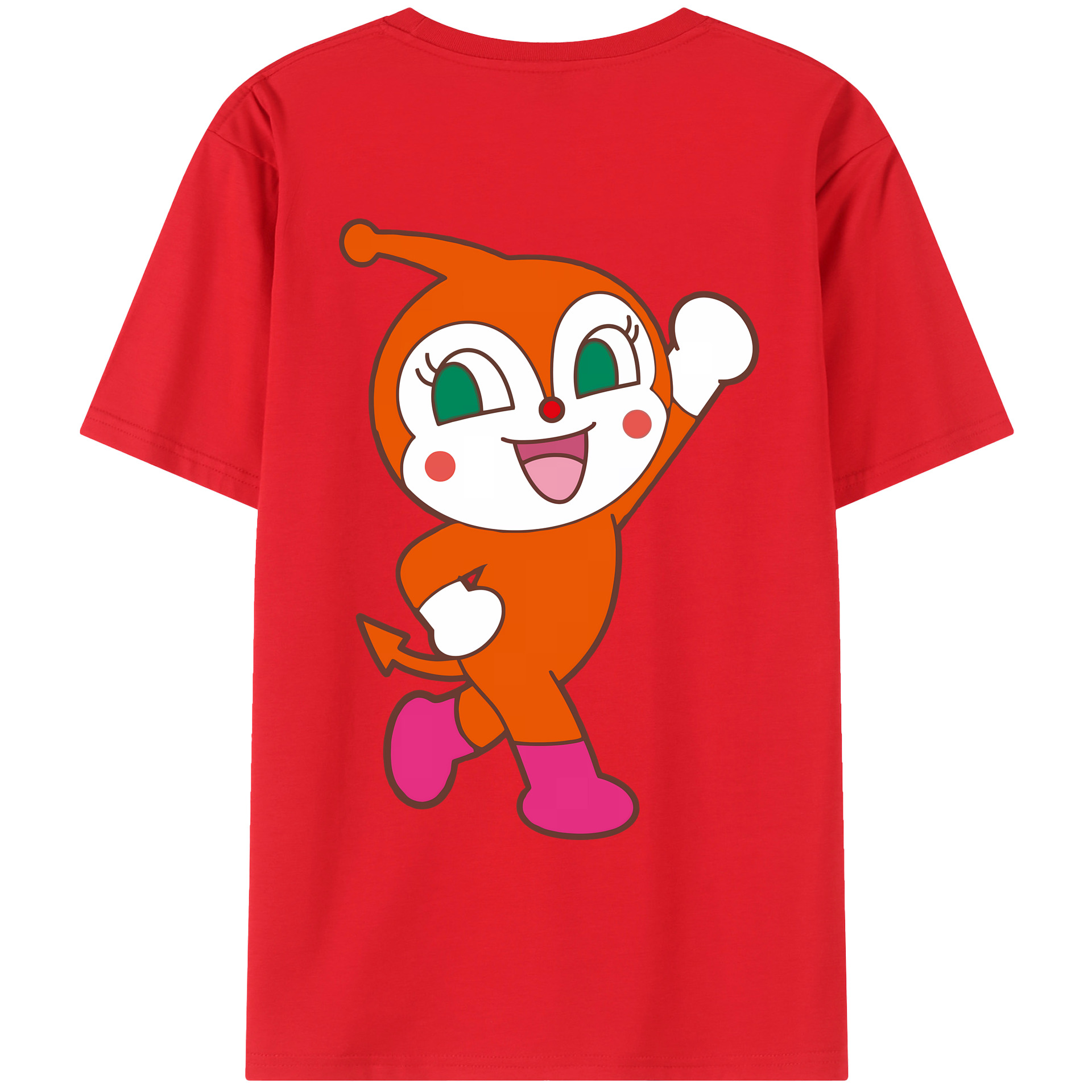 （画像用） アンパンマン Anpanman 綿100％ メンズ半袖Tシャツ（バックプリント） 通気性