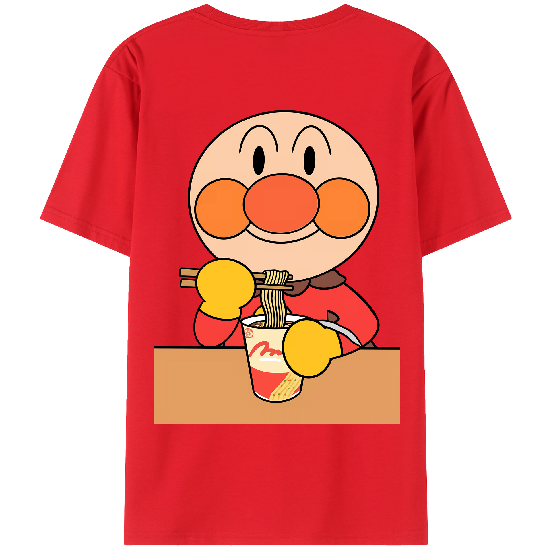 （画像用） アンパンマン Anpanman 綿100％ メンズ半袖Tシャツ（バックプリント） 通気性
