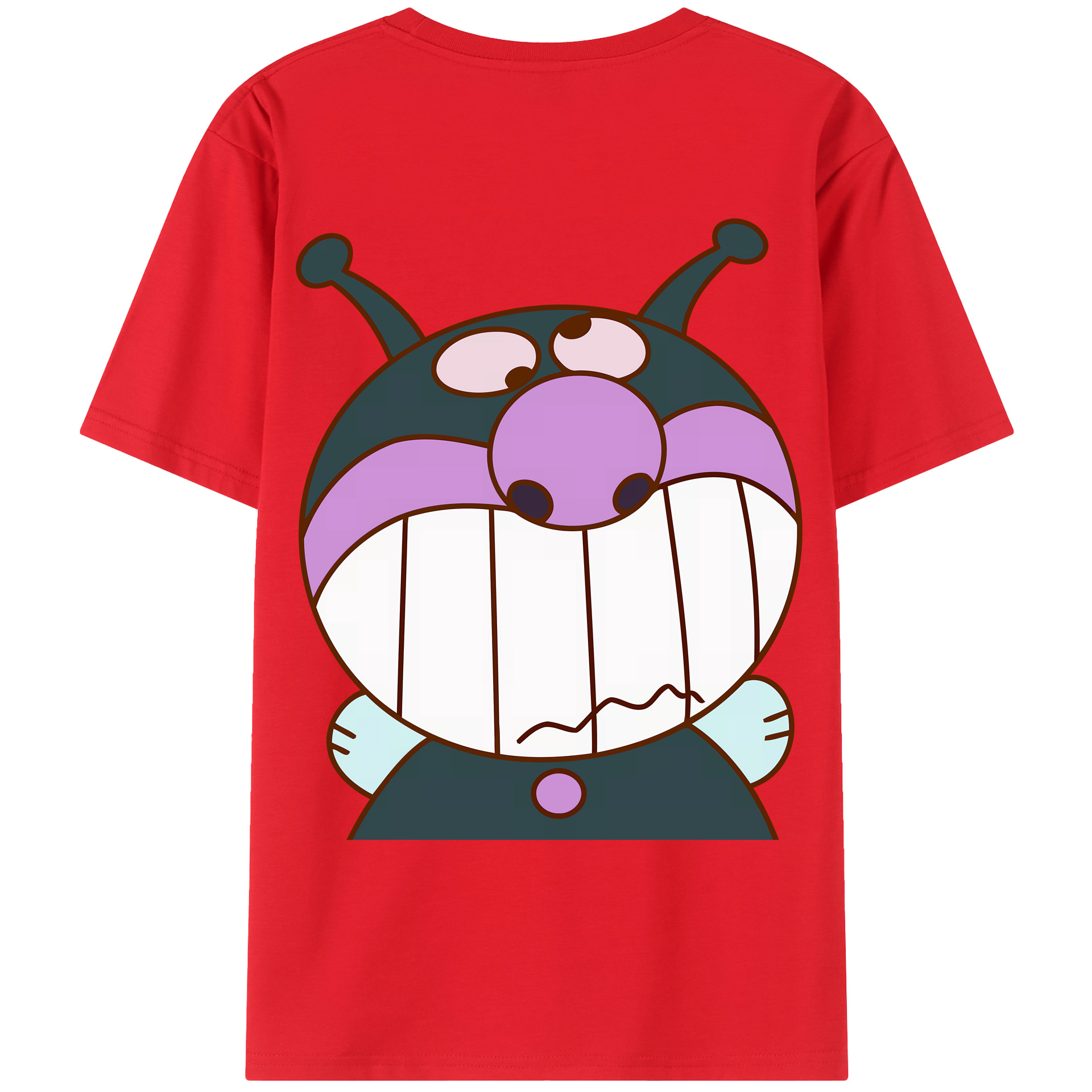 （画像用） アンパンマン Anpanman 綿100％ メンズ半袖Tシャツ（バックプリント） 通気性