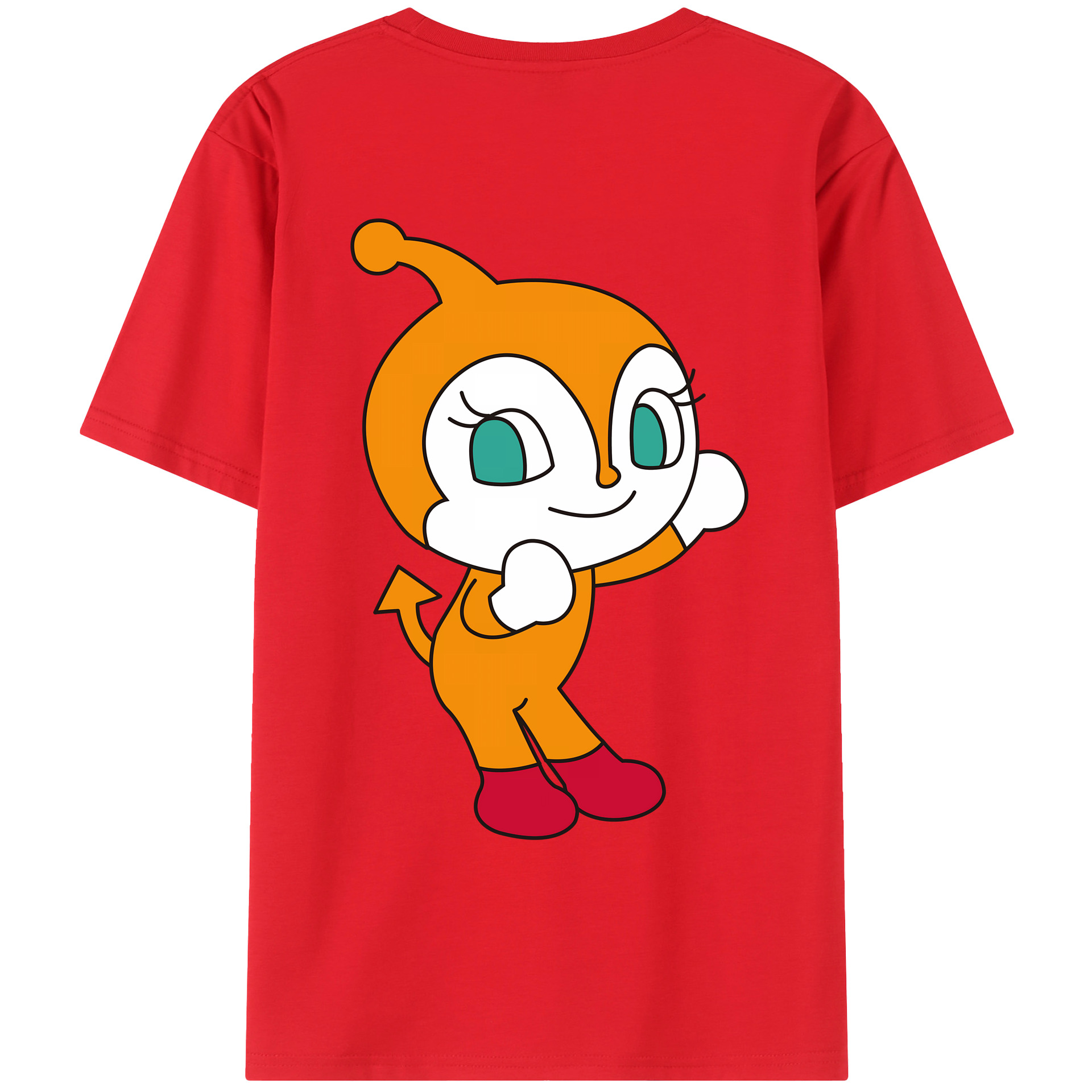（画像用） アンパンマン Anpanman 綿100％ メンズ半袖Tシャツ（バックプリント） 通気性