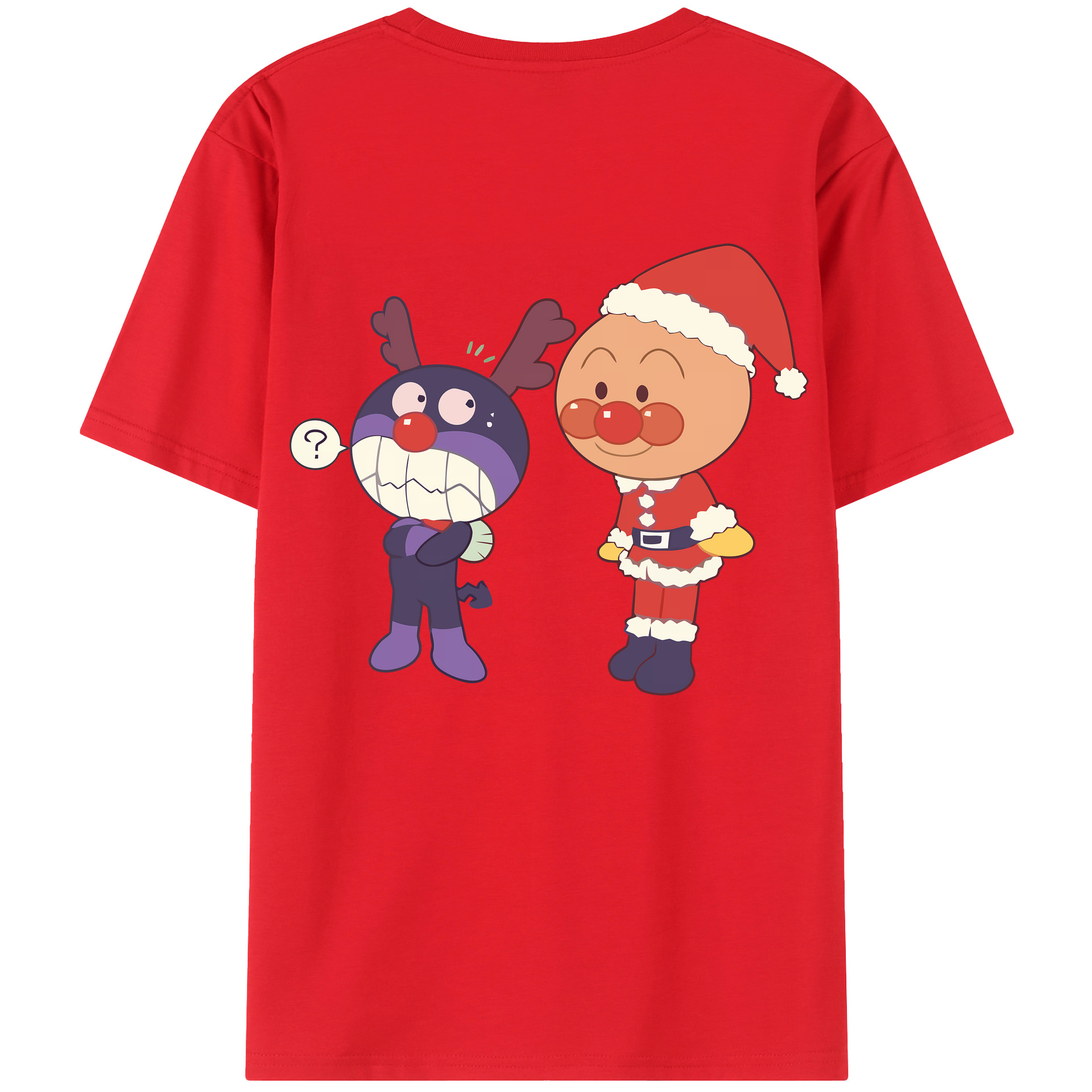 （画像用） アンパンマン Anpanman 綿100％ メンズ半袖Tシャツ（バックプリント） 通気性