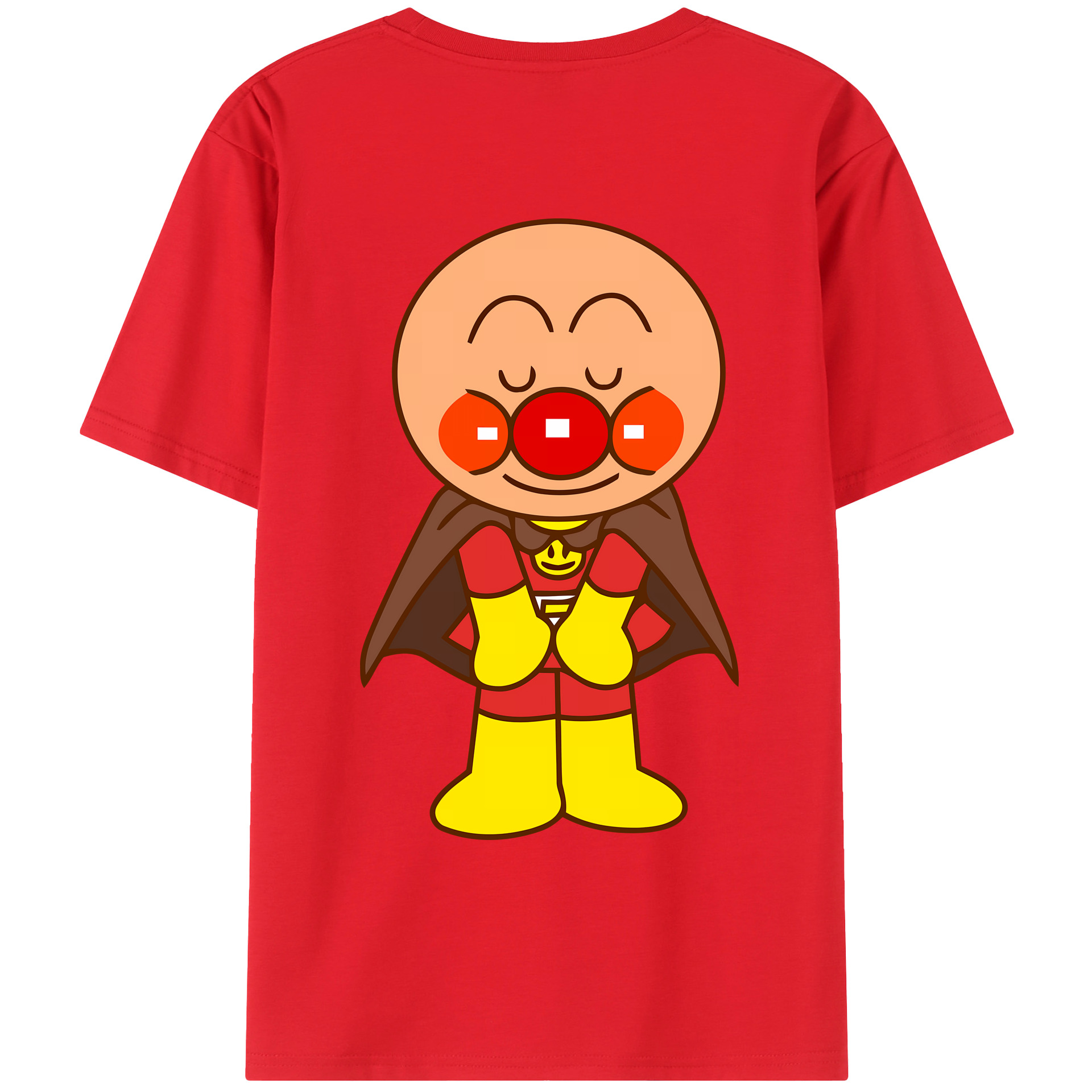 （画像用） アンパンマン Anpanman 綿100％ メンズ半袖Tシャツ（バックプリント） 通気性
