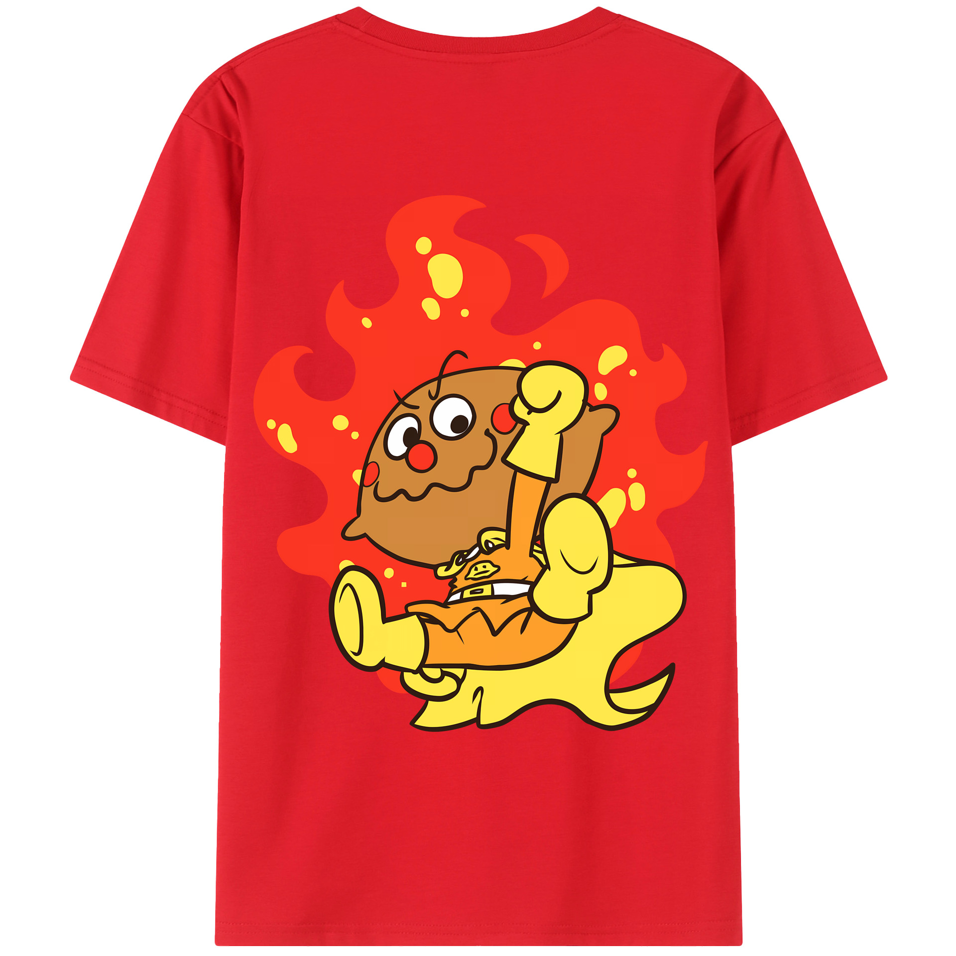 （画像用） アンパンマン Anpanman 綿100％ メンズ半袖Tシャツ（バックプリント） 通気性