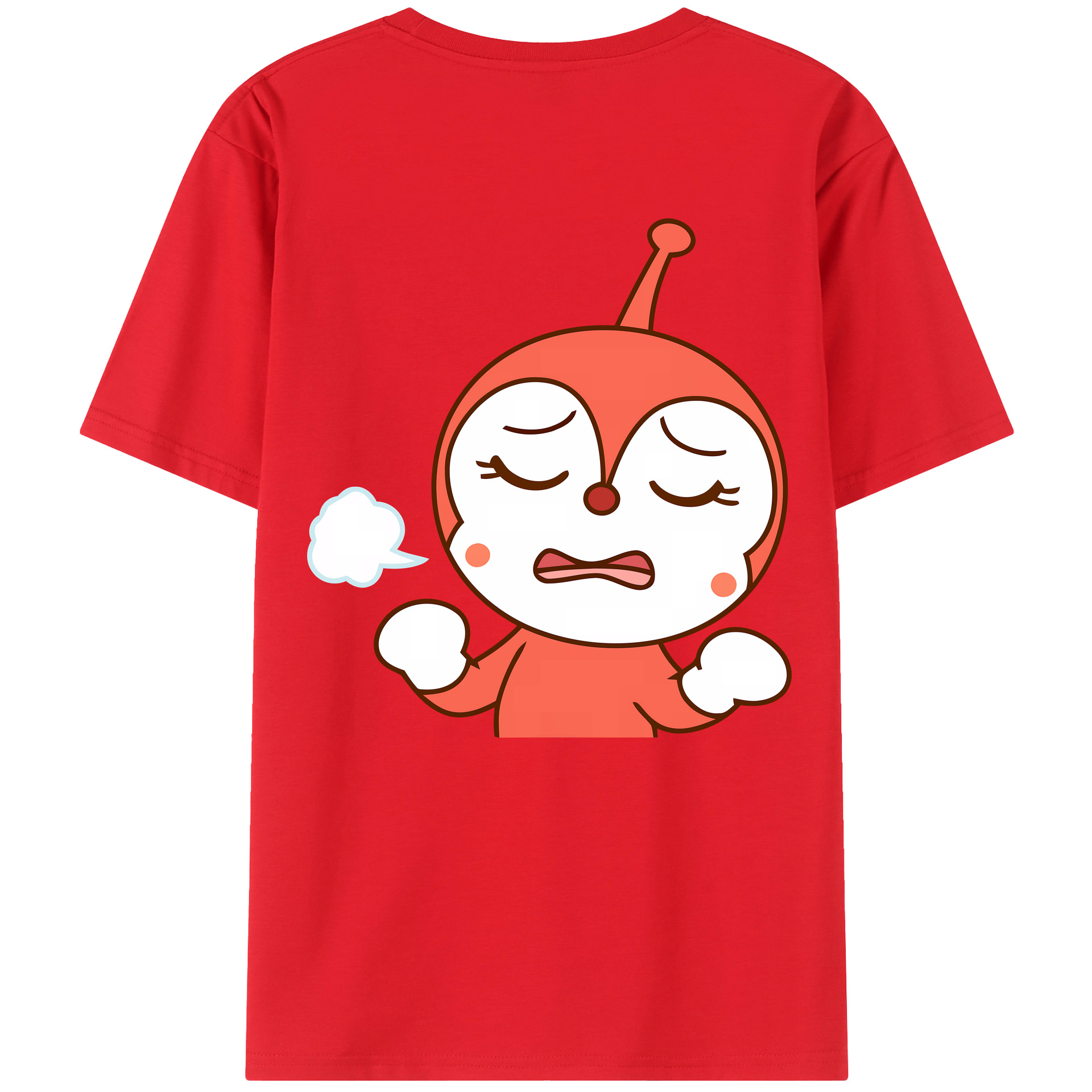 （画像用） アンパンマン Anpanman 綿100％ メンズ半袖Tシャツ（バックプリント） 通気性