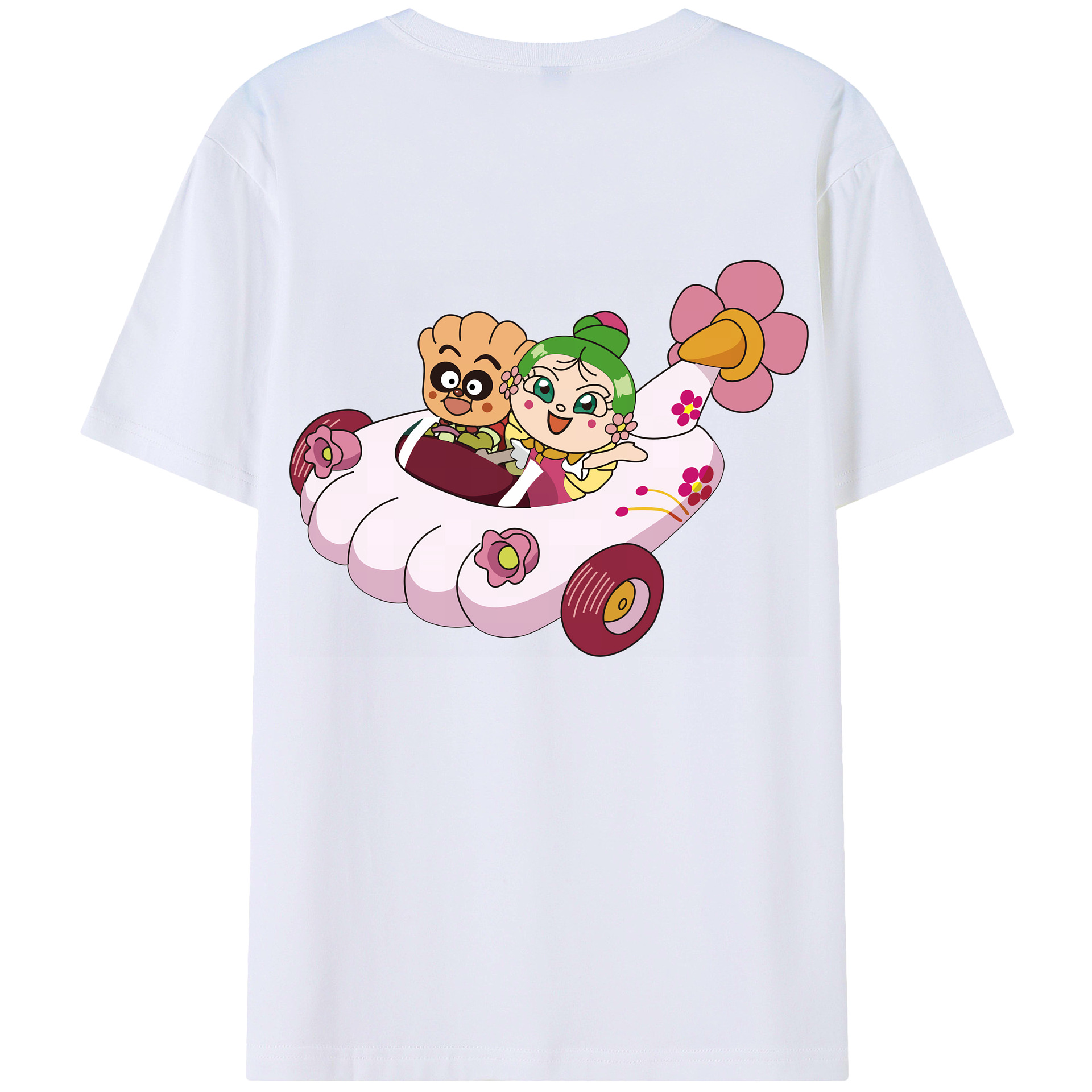 （画像用） アンパンマン Anpanman 綿100％ メンズ半袖Tシャツ（バックプリント） 通気性