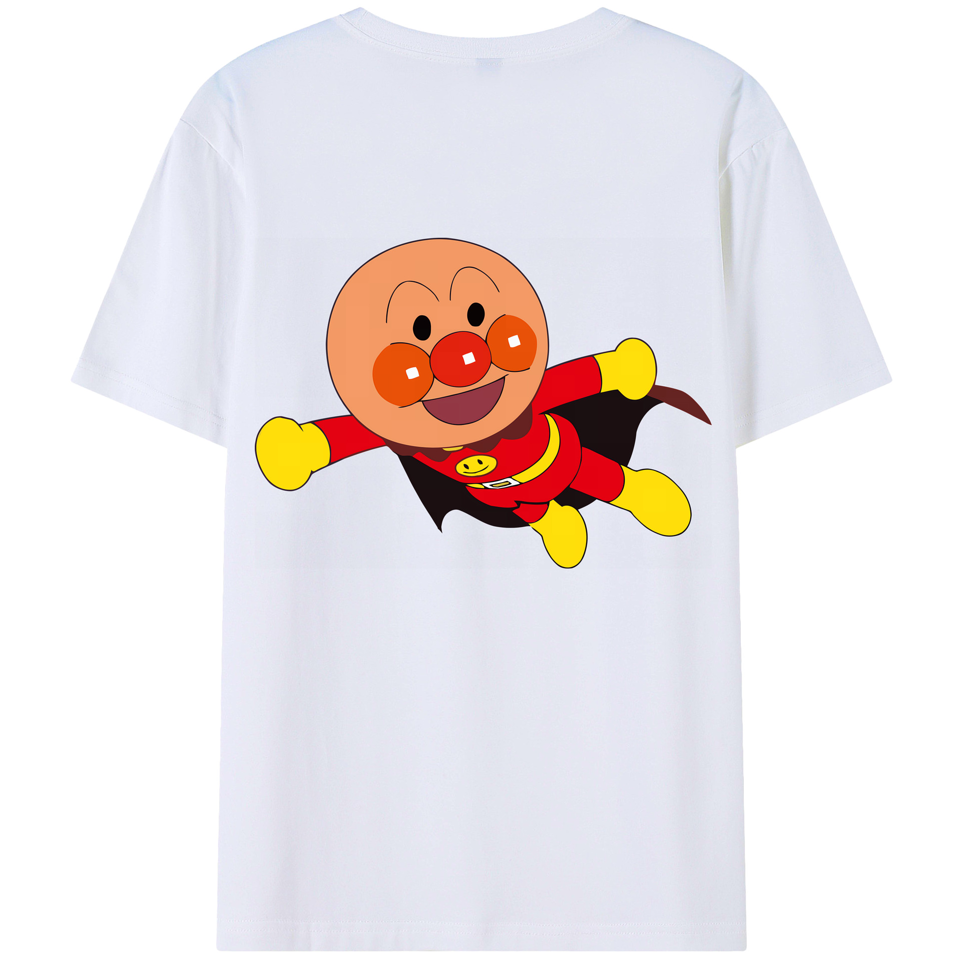 （画像用） アンパンマン Anpanman 綿100％ メンズ半袖Tシャツ（バックプリント） 通気性
