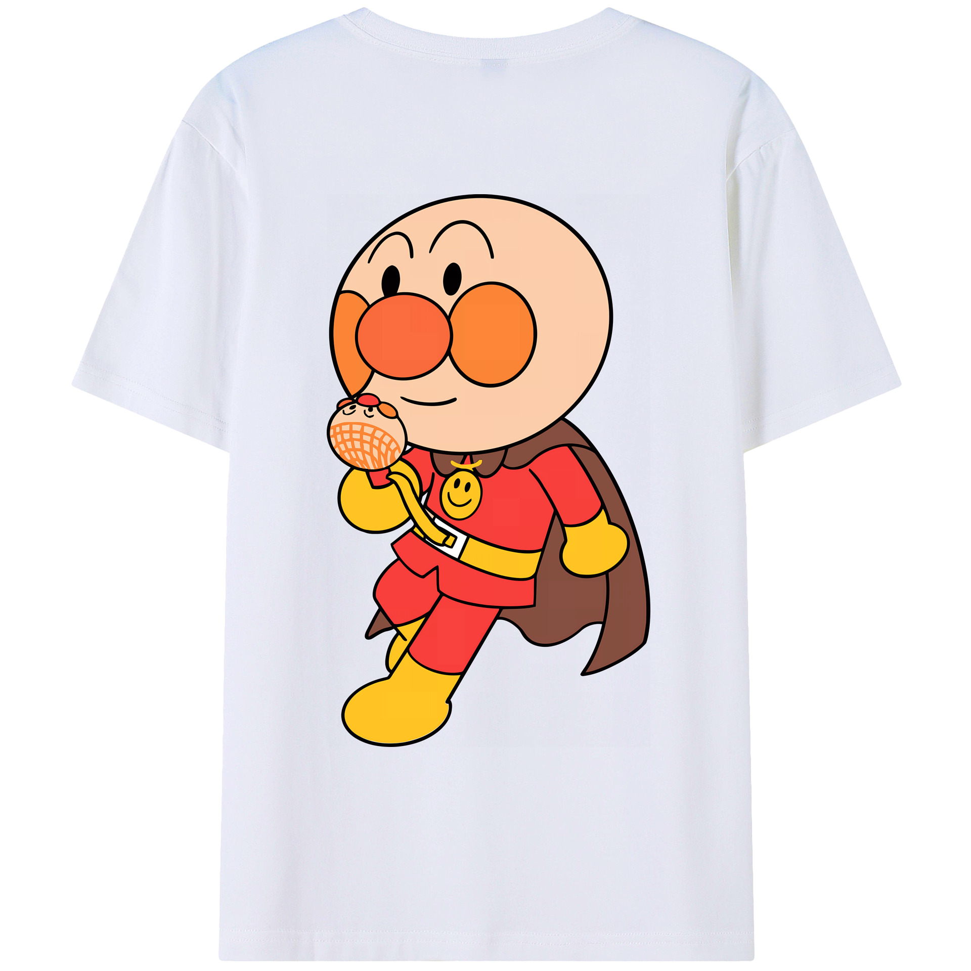 （画像用） アンパンマン Anpanman 綿100％ メンズ半袖Tシャツ（バックプリント） 通気性