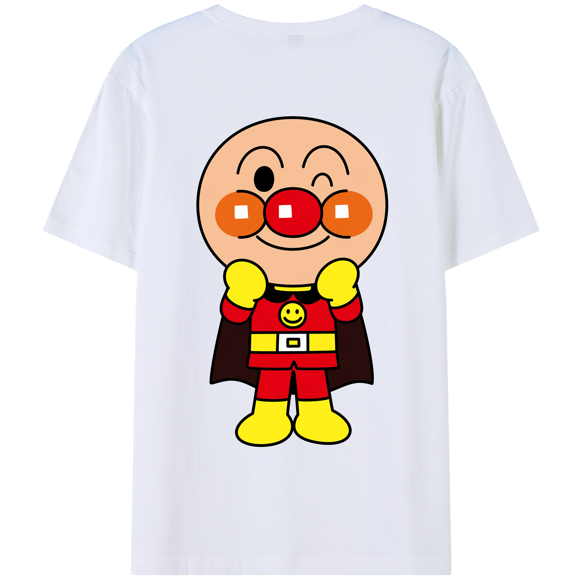 （画像用） アンパンマン Anpanman 綿100％ メンズ半袖Tシャツ（バックプリント） 通気性