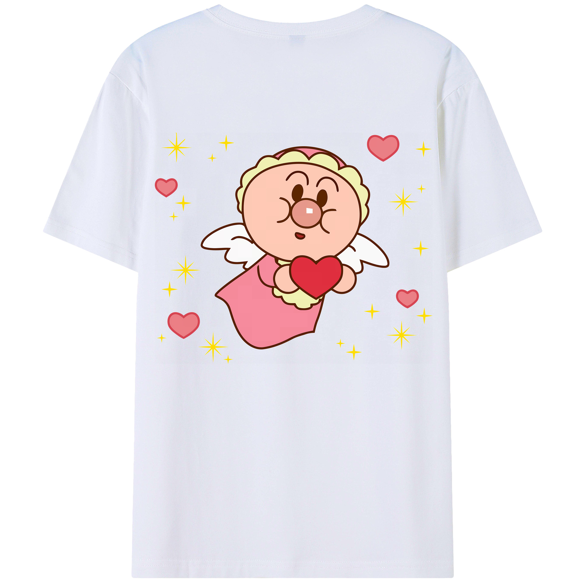 （画像用） アンパンマン Anpanman 綿100％ メンズ半袖Tシャツ（バックプリント） 通気性