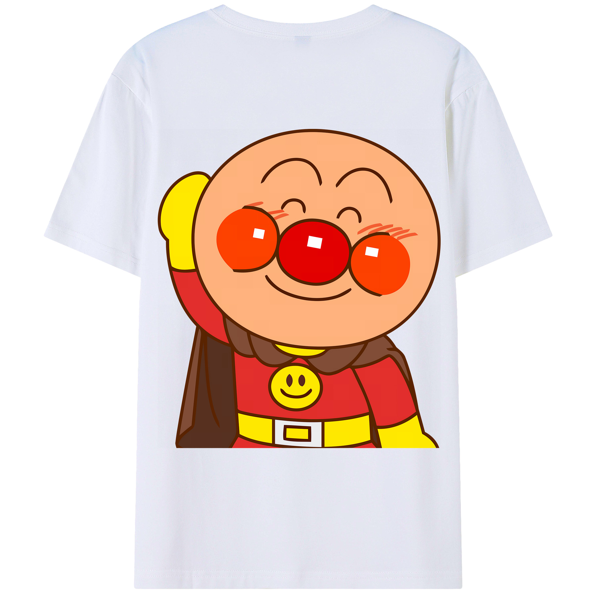 （画像用） アンパンマン Anpanman 綿100％ メンズ半袖Tシャツ（バックプリント） 通気性