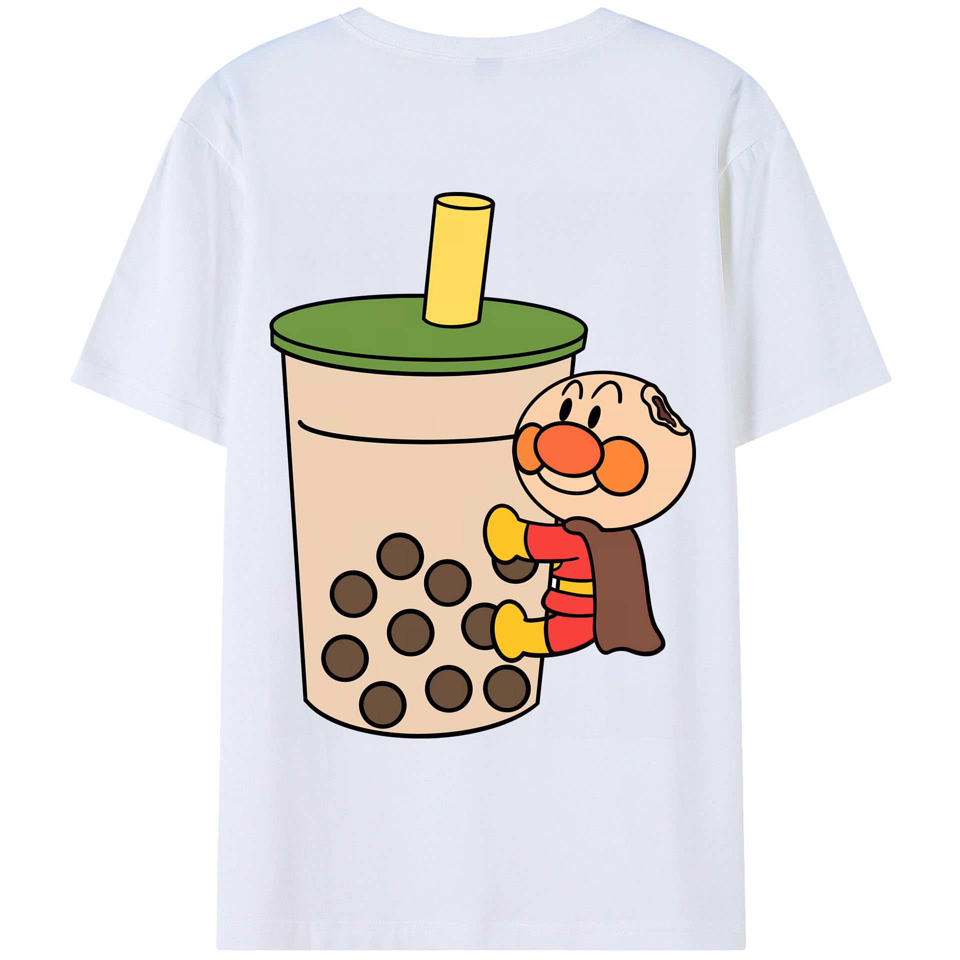 （画像用） アンパンマン Anpanman 綿100％ メンズ半袖Tシャツ（バックプリント） 通気性