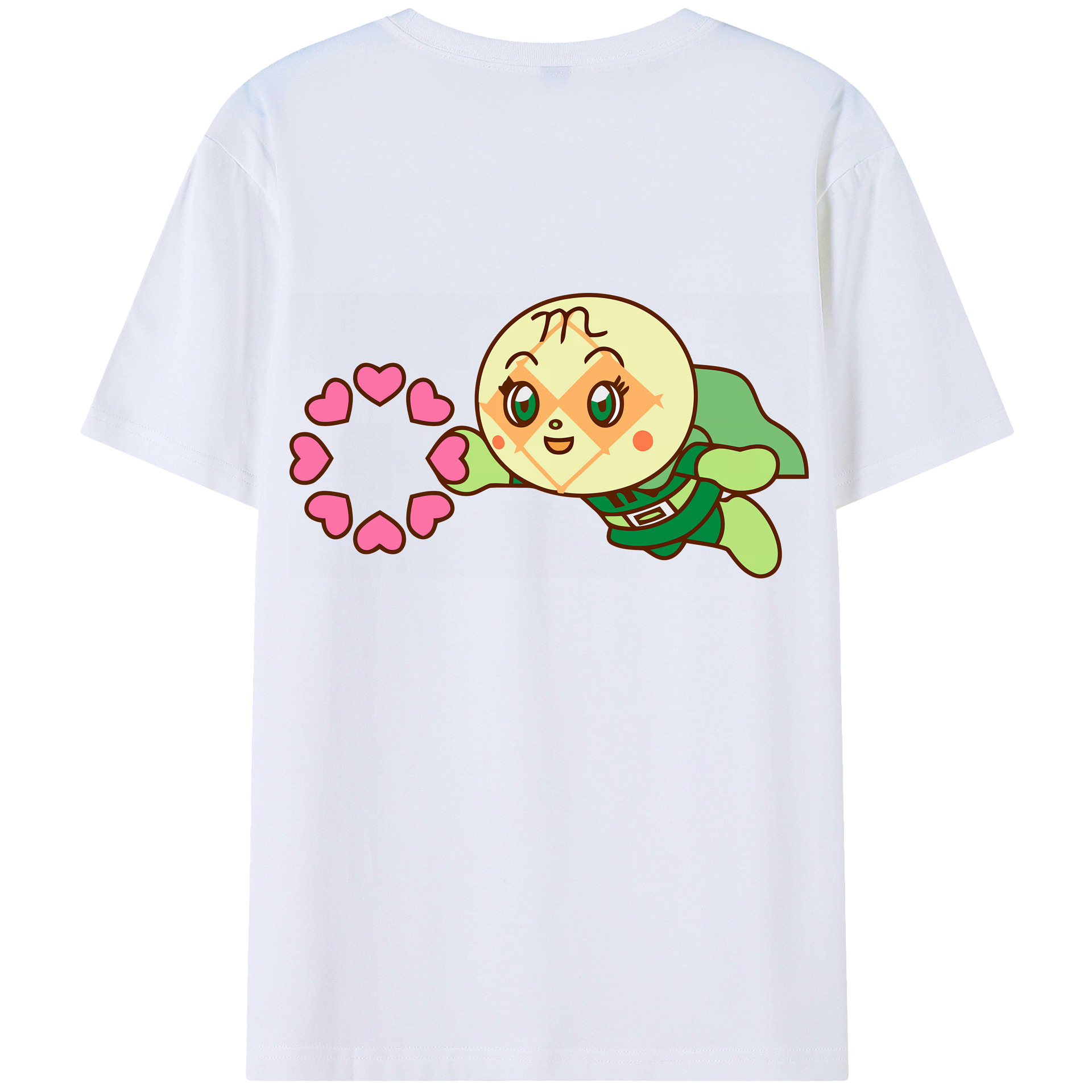 （画像用） アンパンマン Anpanman 綿100％ メンズ半袖Tシャツ（バックプリント） 通気性