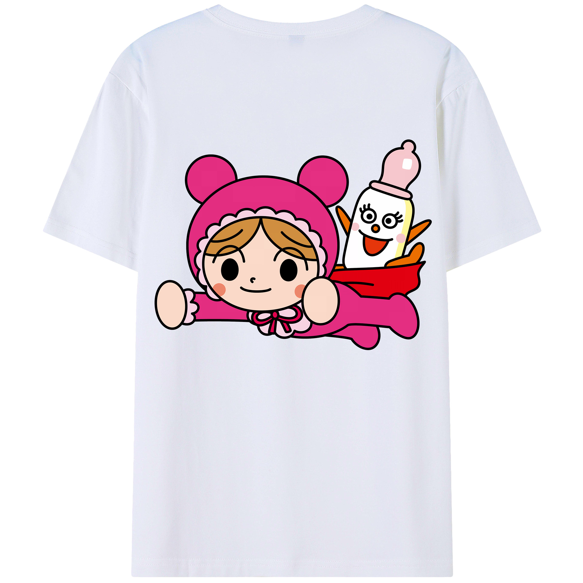 （画像用） アンパンマン Anpanman 綿100％ メンズ半袖Tシャツ（バックプリント） 通気性