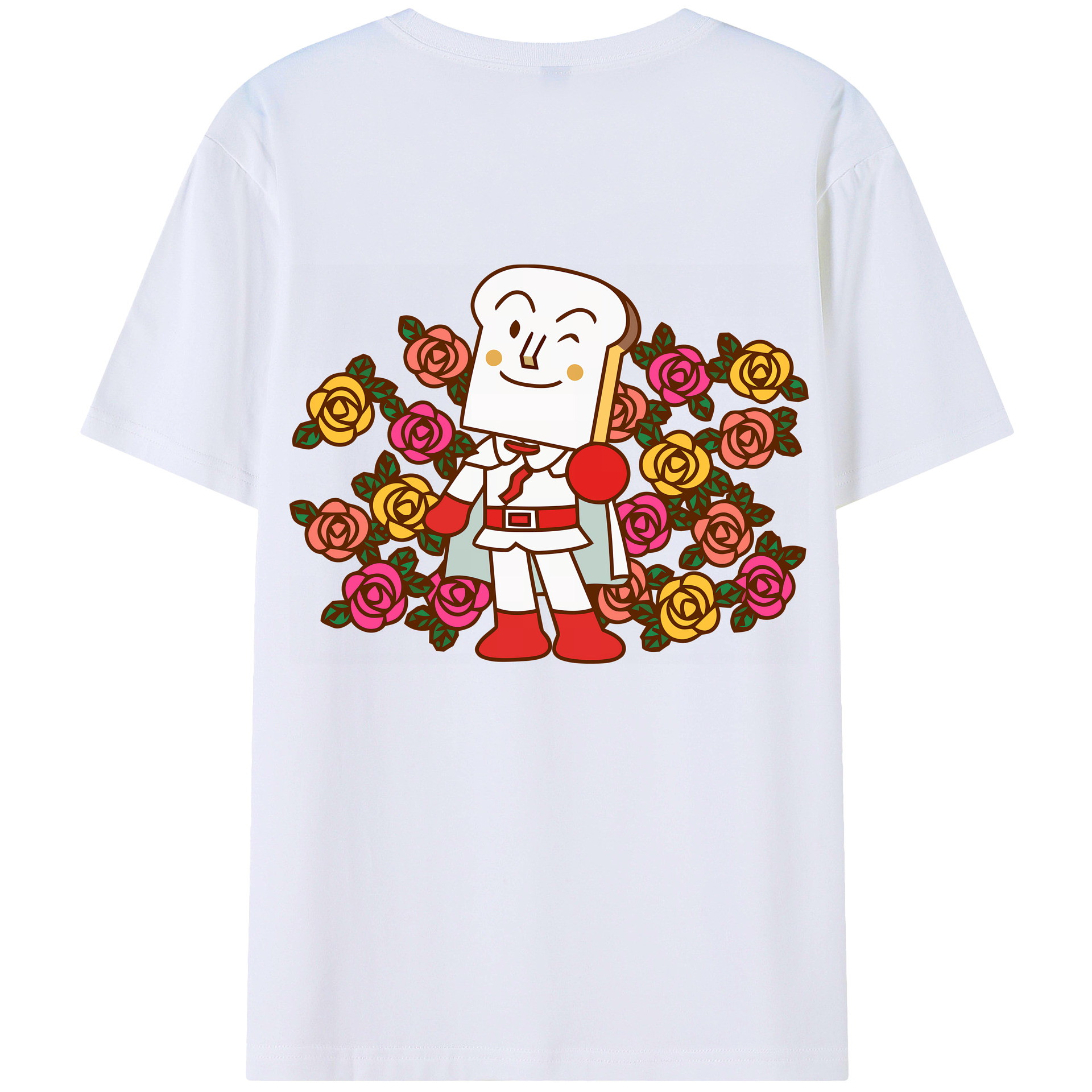 （画像用） アンパンマン Anpanman 綿100％ メンズ半袖Tシャツ（バックプリント） 通気性