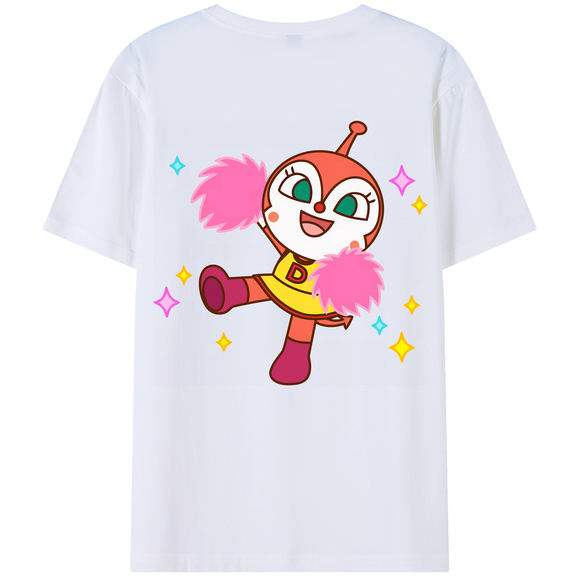 （画像用） アンパンマン Anpanman 綿100％ メンズ半袖Tシャツ（バックプリント） 通気性