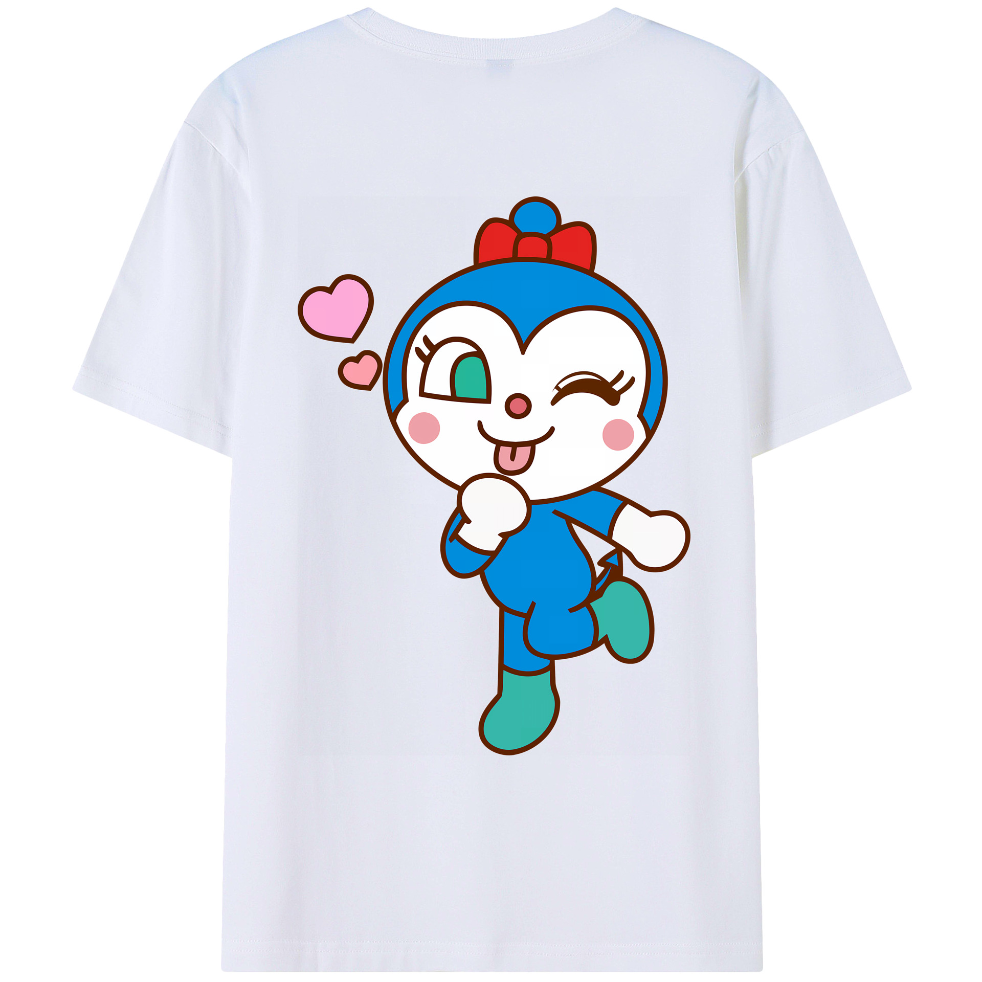 （画像用） アンパンマン Anpanman 綿100％ メンズ半袖Tシャツ（バックプリント） 通気性