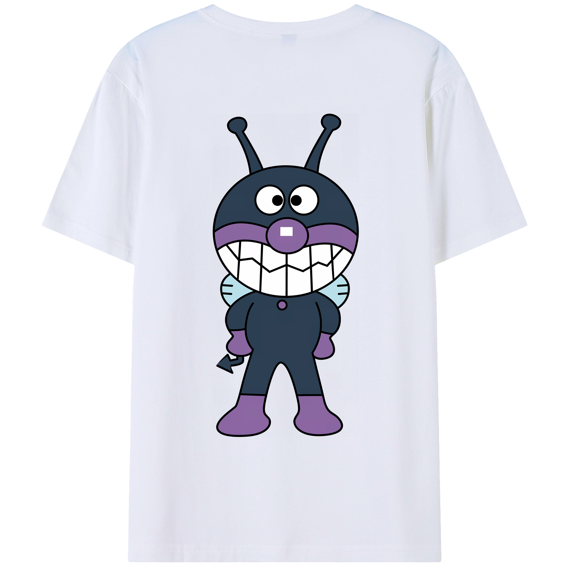（画像用） アンパンマン Anpanman 綿100％ メンズ半袖Tシャツ（バックプリント） 通気性