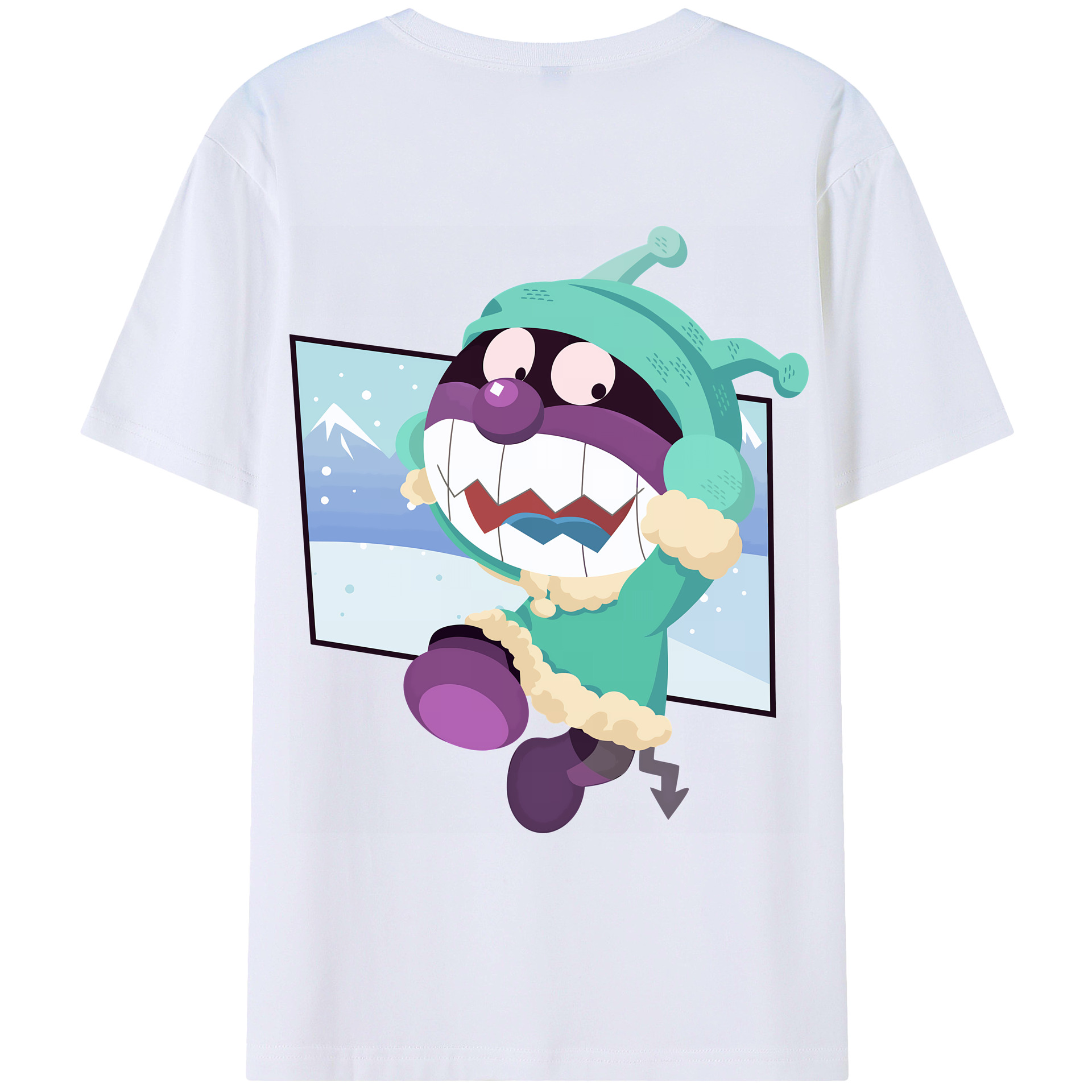 （画像用） アンパンマン Anpanman 綿100％ メンズ半袖Tシャツ（バックプリント） 通気性