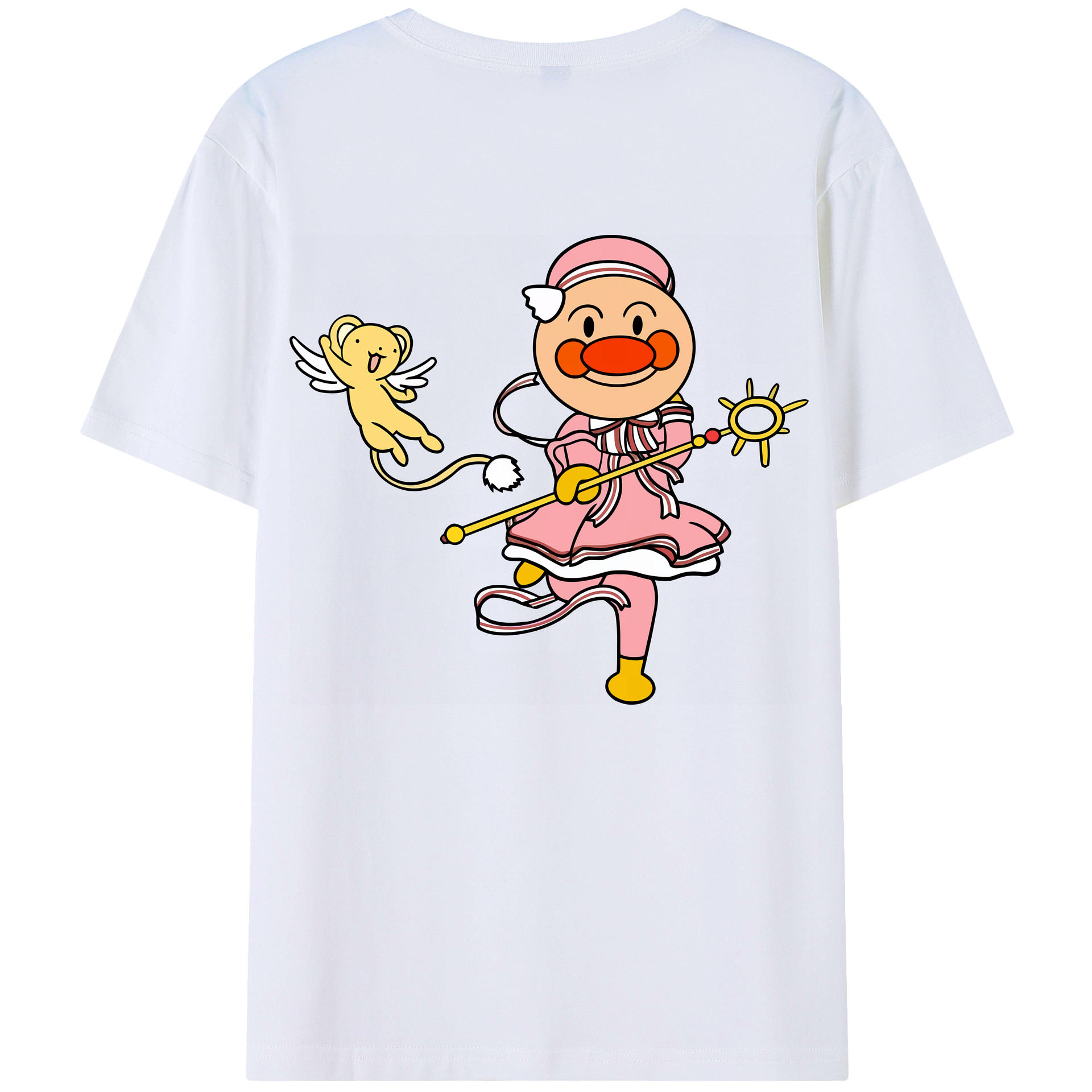 （画像用） アンパンマン Anpanman 綿100％ メンズ半袖Tシャツ（バックプリント） 通気性