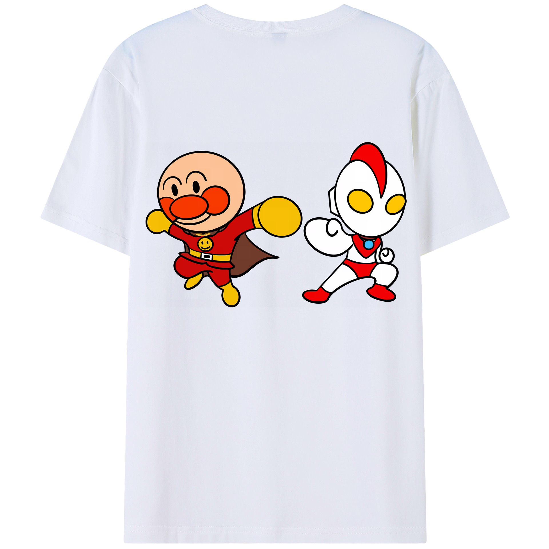（画像用） アンパンマン Anpanman 綿100％ メンズ半袖Tシャツ（バックプリント） 通気性