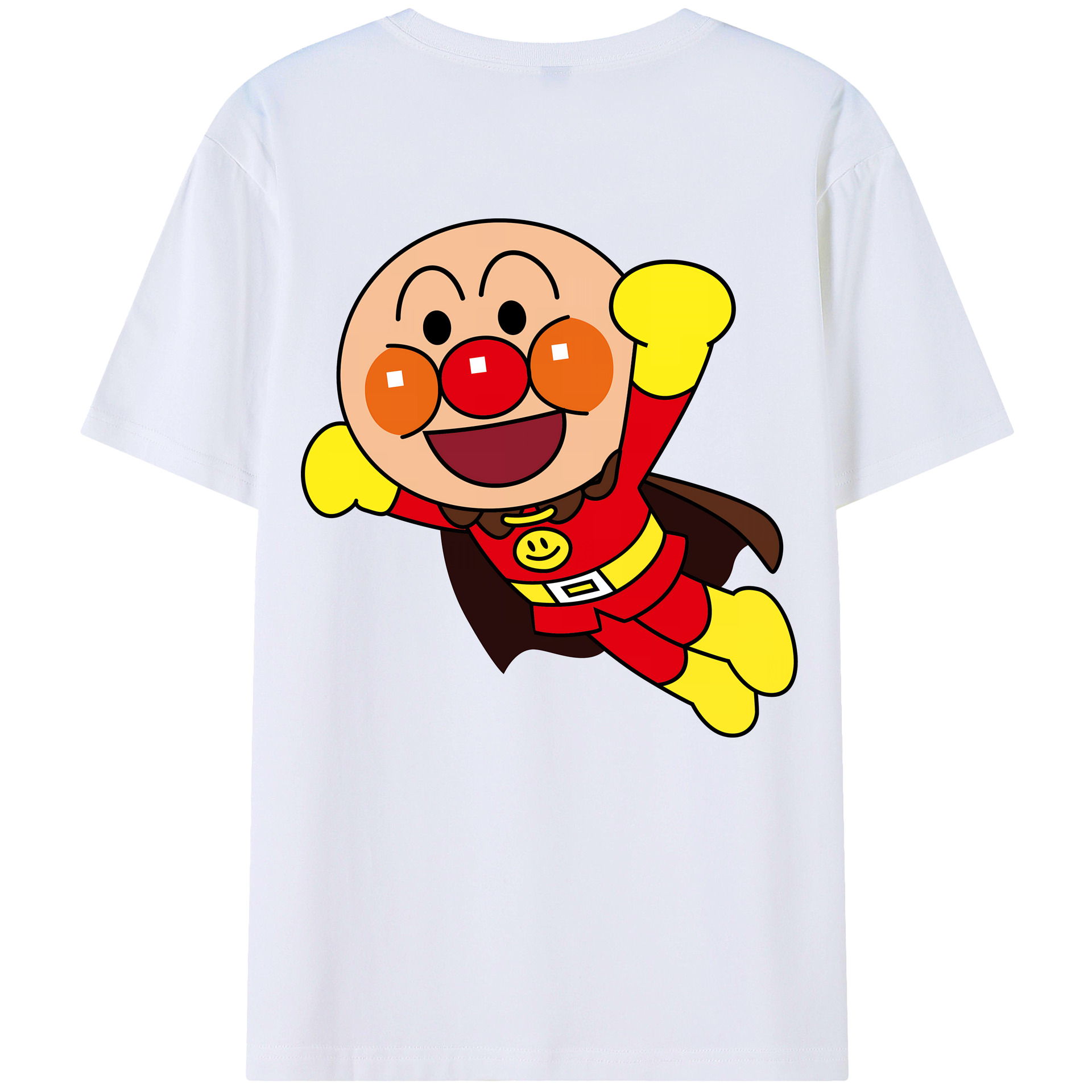 （画像用） アンパンマン Anpanman 綿100％ メンズ半袖Tシャツ（バックプリント） 通気性