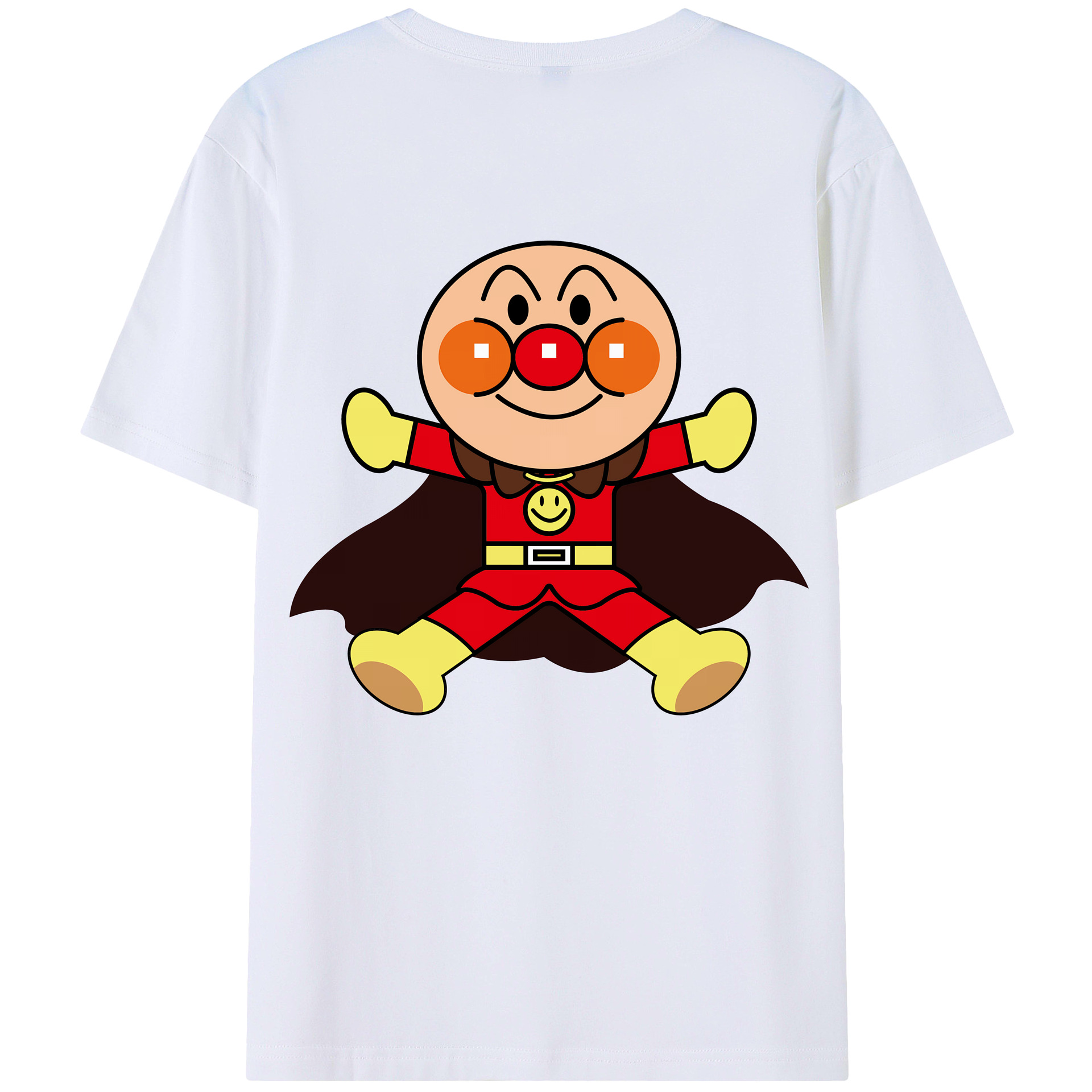 （画像用） アンパンマン Anpanman 綿100％ メンズ半袖Tシャツ（バックプリント） 通気性