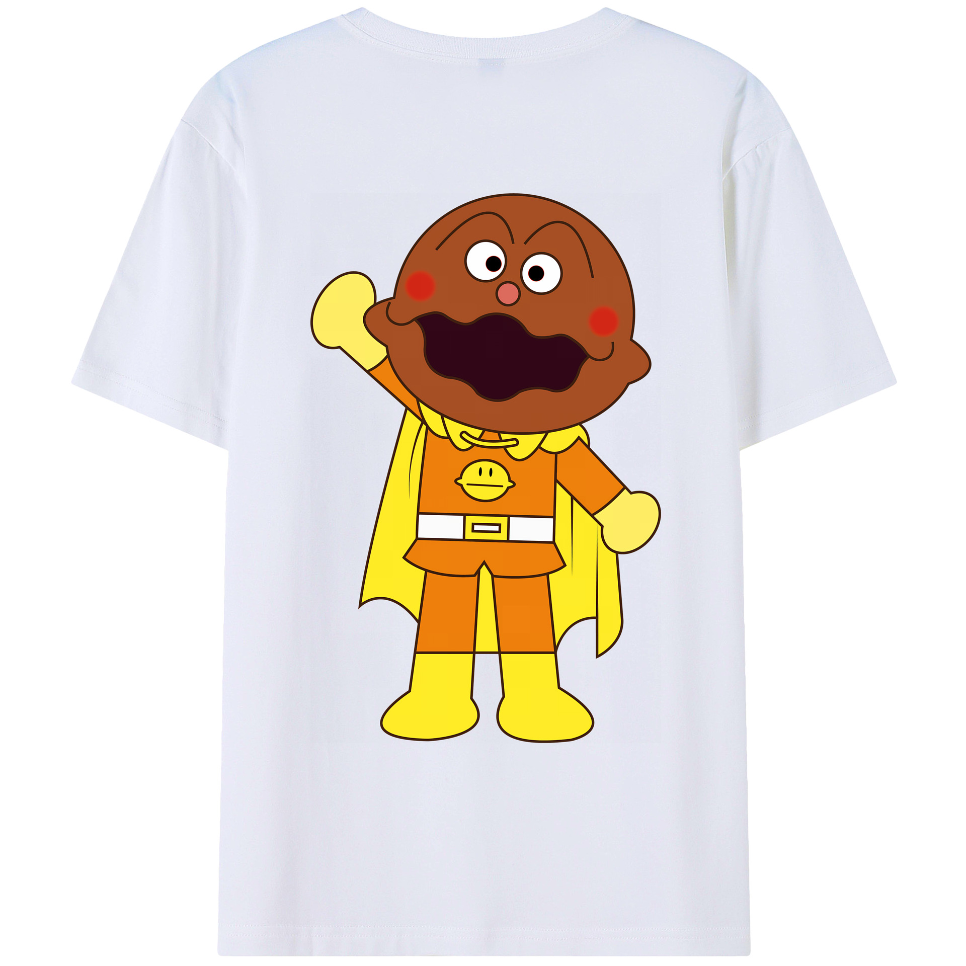 （画像用） アンパンマン Anpanman 綿100％ メンズ半袖Tシャツ（バックプリント） 通気性