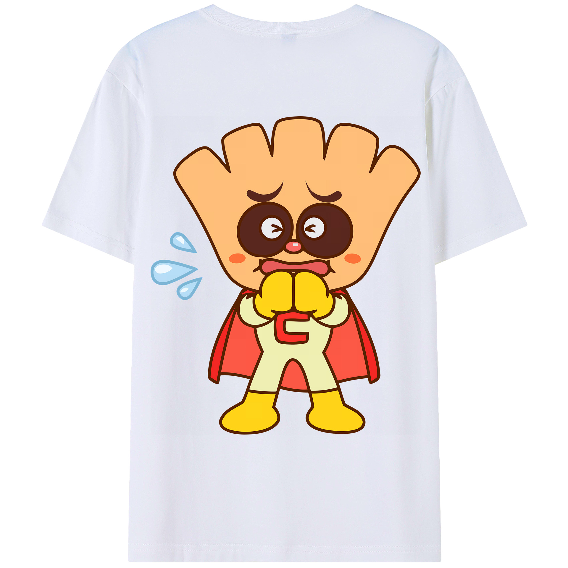 （画像用） アンパンマン Anpanman 綿100％ メンズ半袖Tシャツ（バックプリント） 通気性