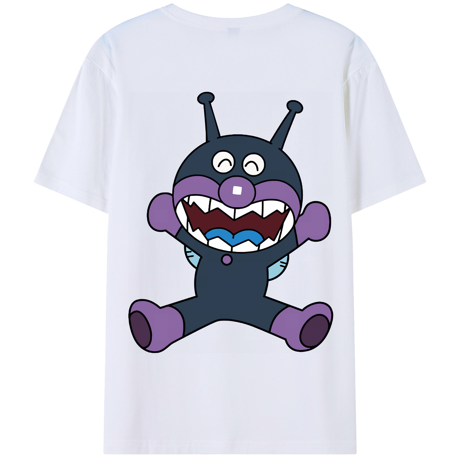 （画像用） アンパンマン Anpanman 綿100％ メンズ半袖Tシャツ（バックプリント） 通気性