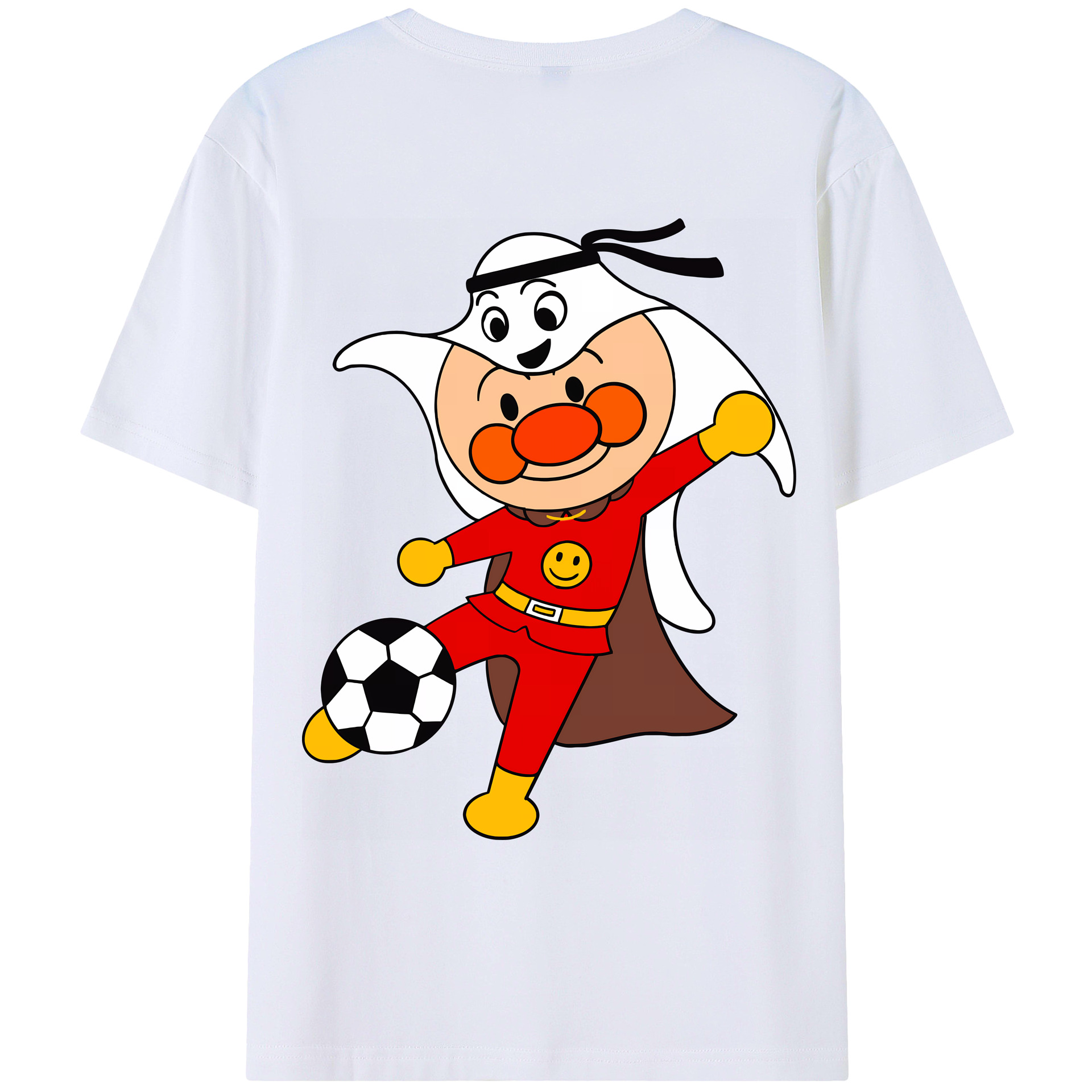 （画像用） アンパンマン Anpanman 綿100％ メンズ半袖Tシャツ（バックプリント） 通気性