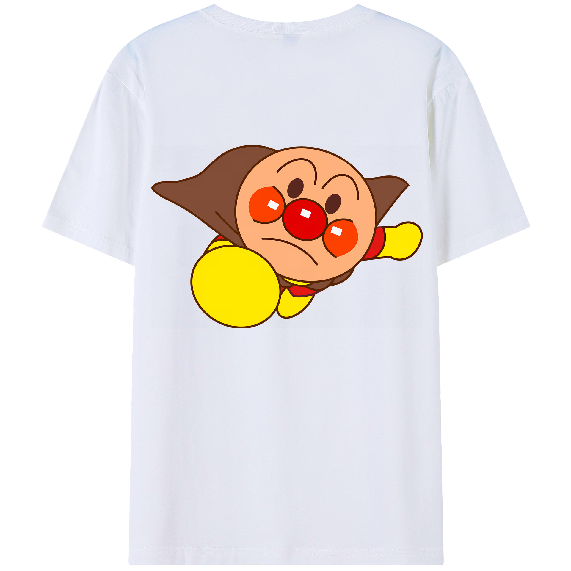 （画像用） アンパンマン Anpanman 綿100％ メンズ半袖Tシャツ（バックプリント） 通気性