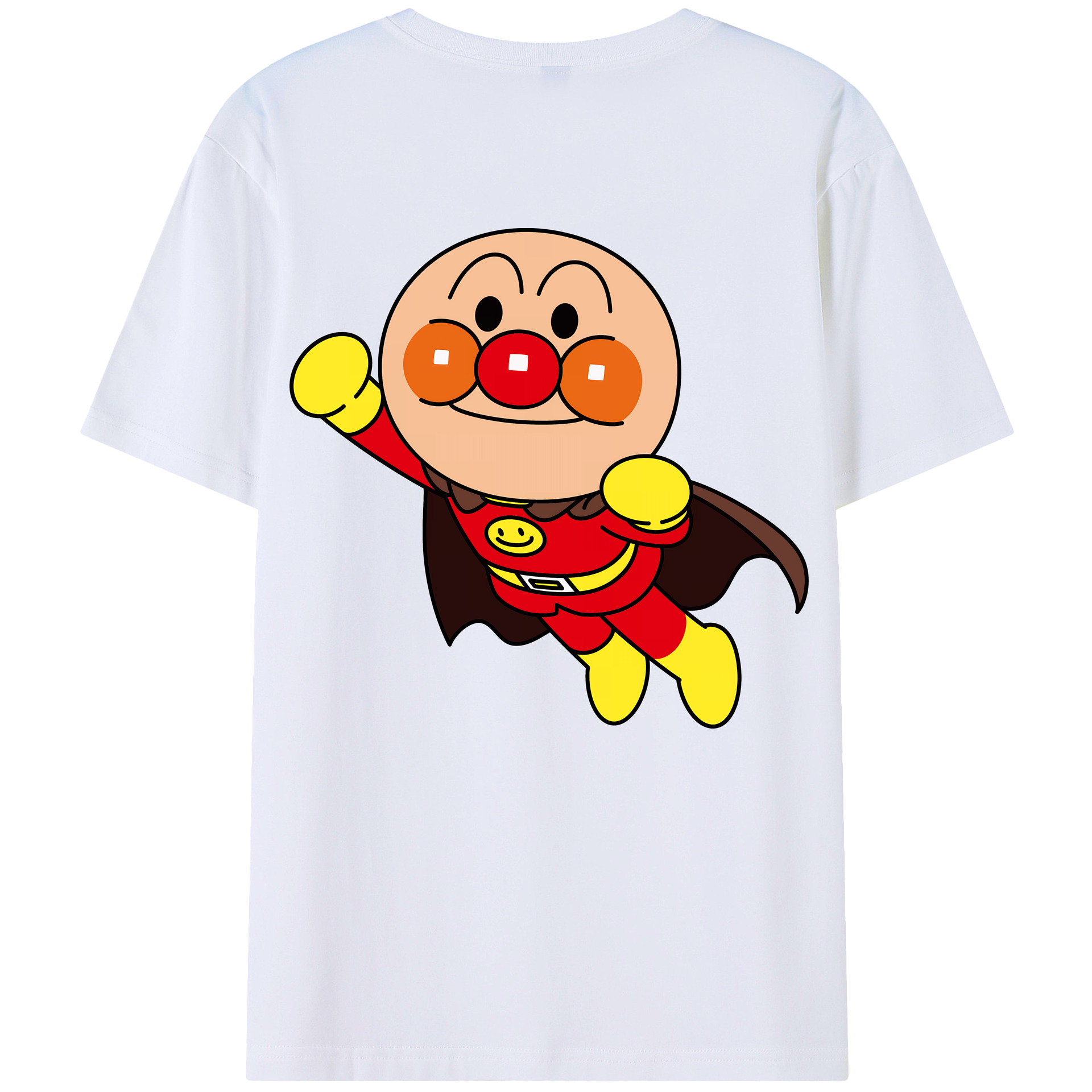 （画像用） アンパンマン Anpanman 綿100％ メンズ半袖Tシャツ（バックプリント） 通気性