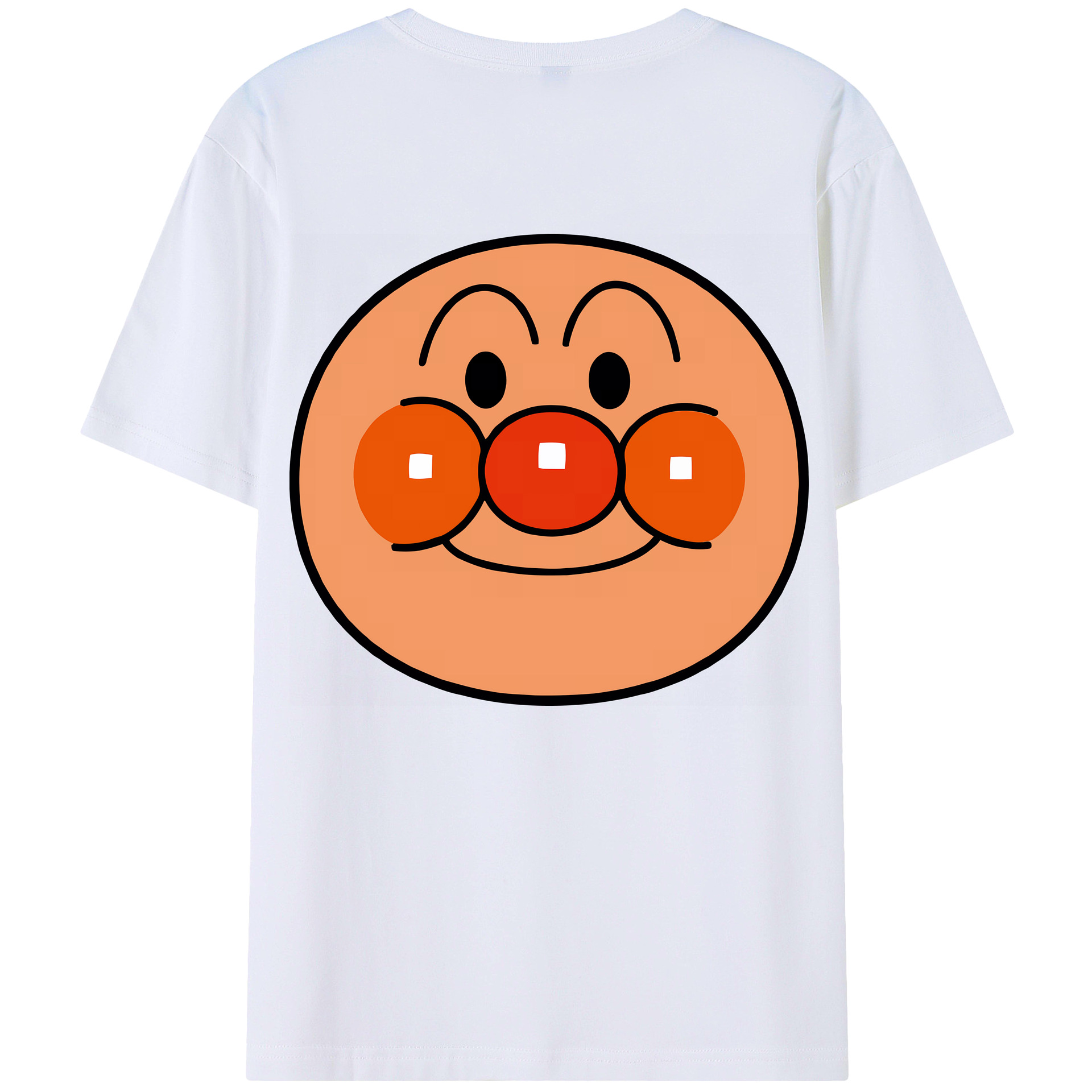 （画像用） アンパンマン Anpanman 綿100％ メンズ半袖Tシャツ（バックプリント） 通気性