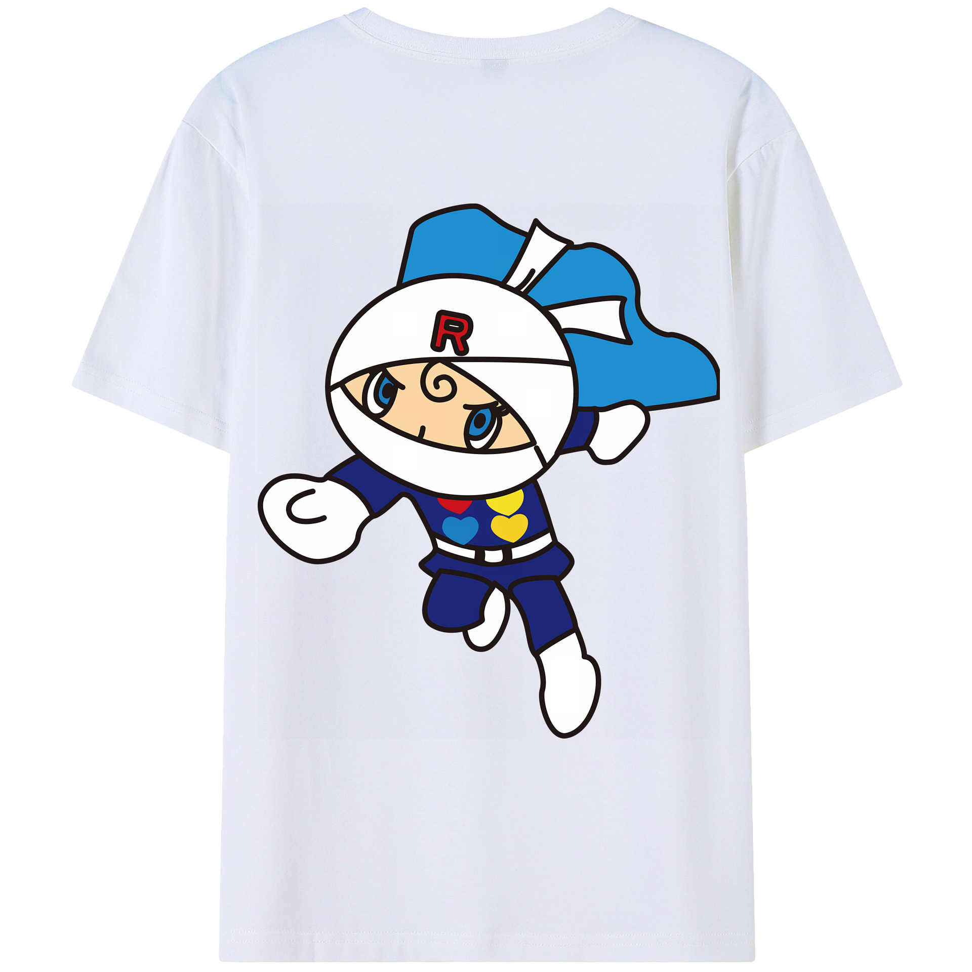 （画像用） アンパンマン Anpanman 綿100％ メンズ半袖Tシャツ（バックプリント） 通気性
