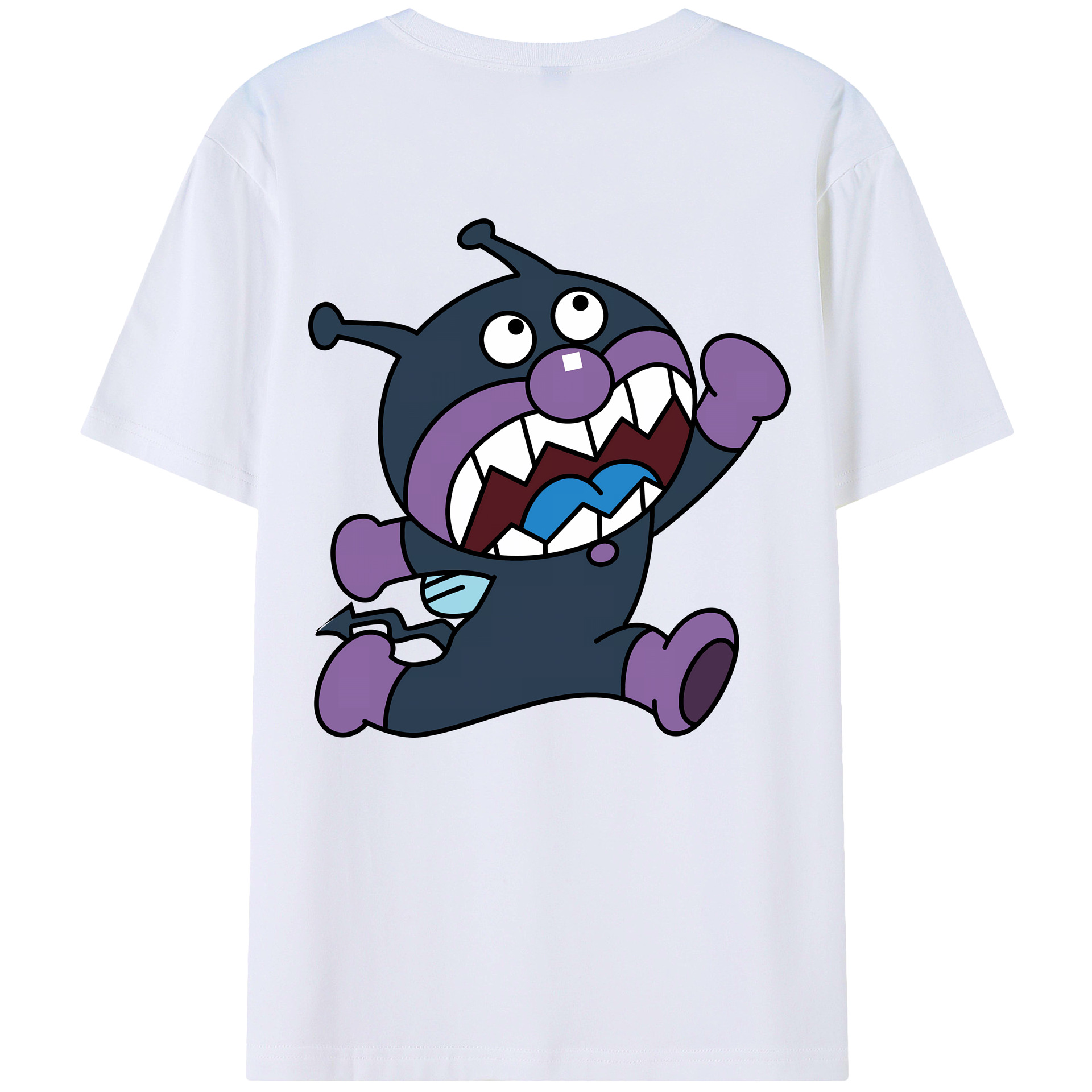 （画像用） アンパンマン Anpanman 綿100％ メンズ半袖Tシャツ（バックプリント） 通気性