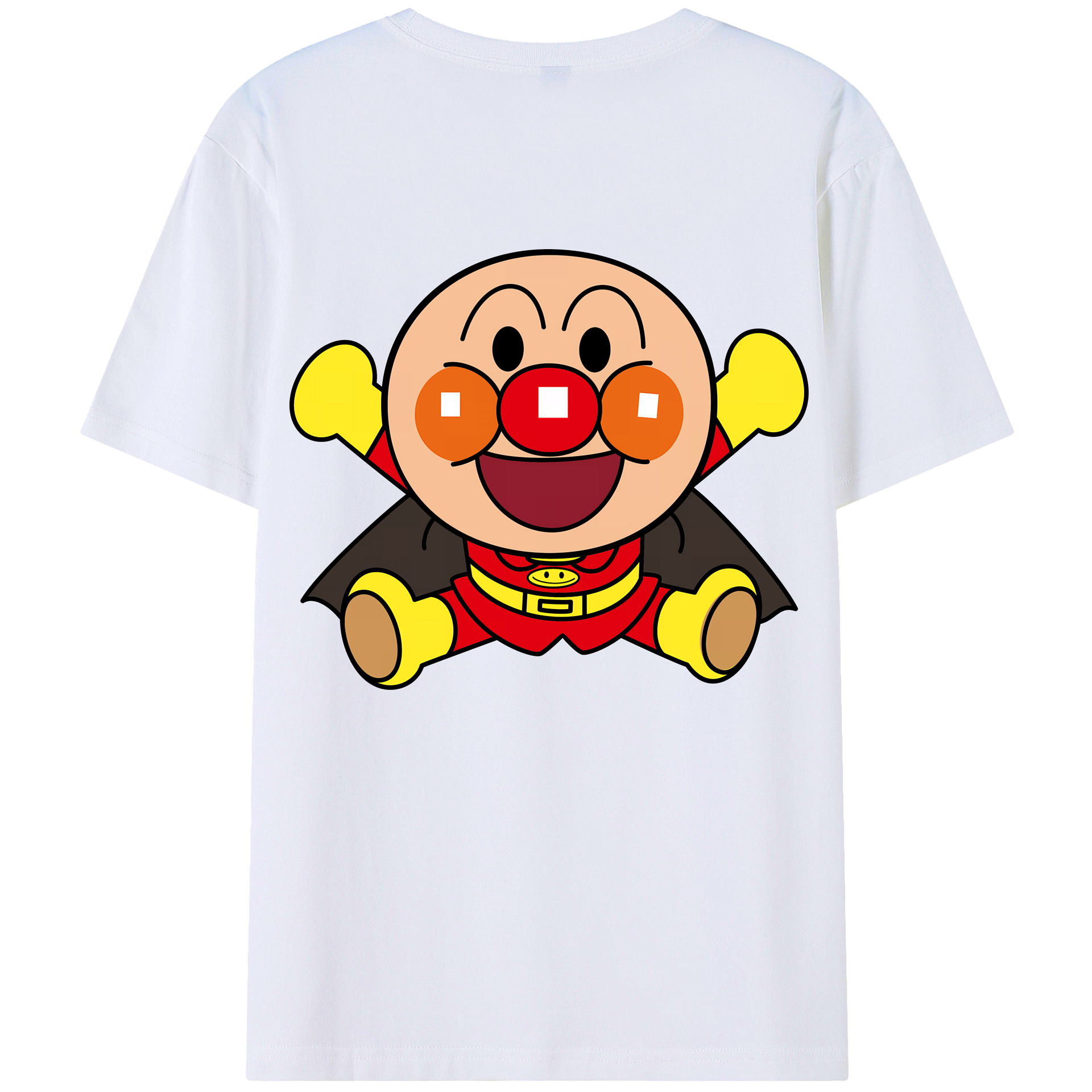 （画像用） アンパンマン Anpanman 綿100％ メンズ半袖Tシャツ（バックプリント） 通気性