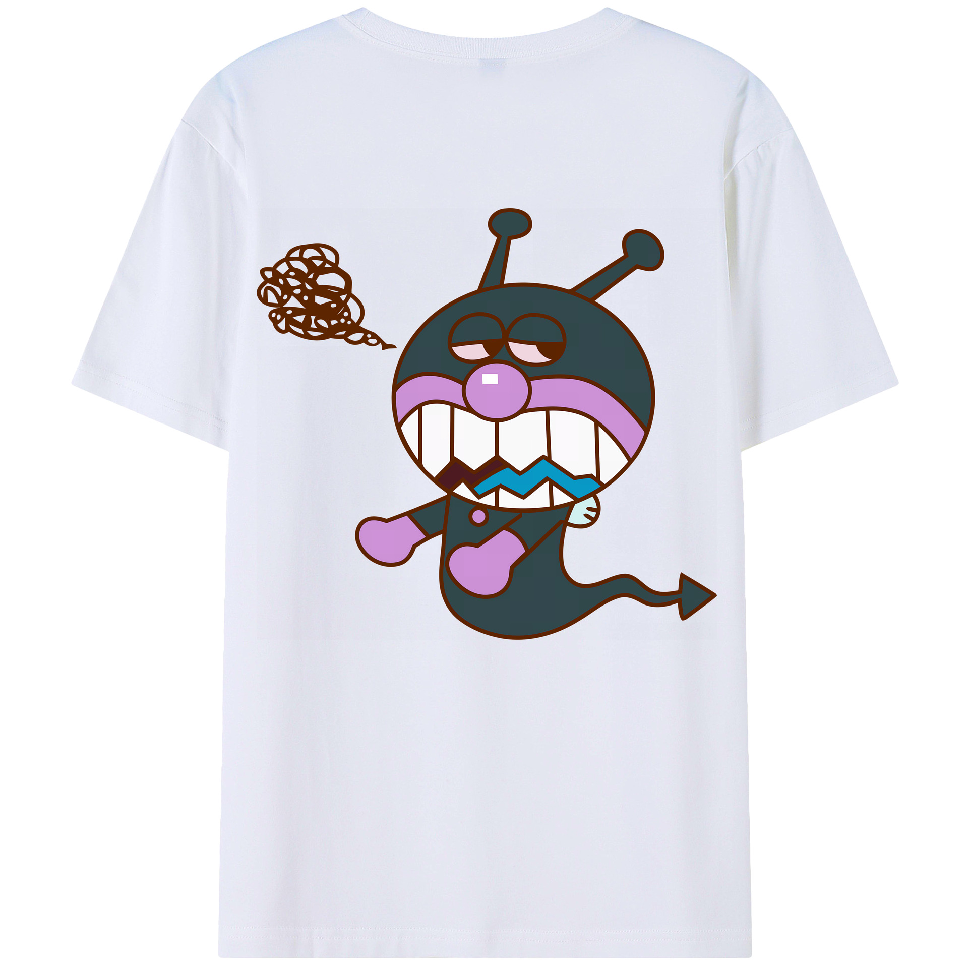 （画像用） アンパンマン Anpanman 綿100％ メンズ半袖Tシャツ（バックプリント） 通気性