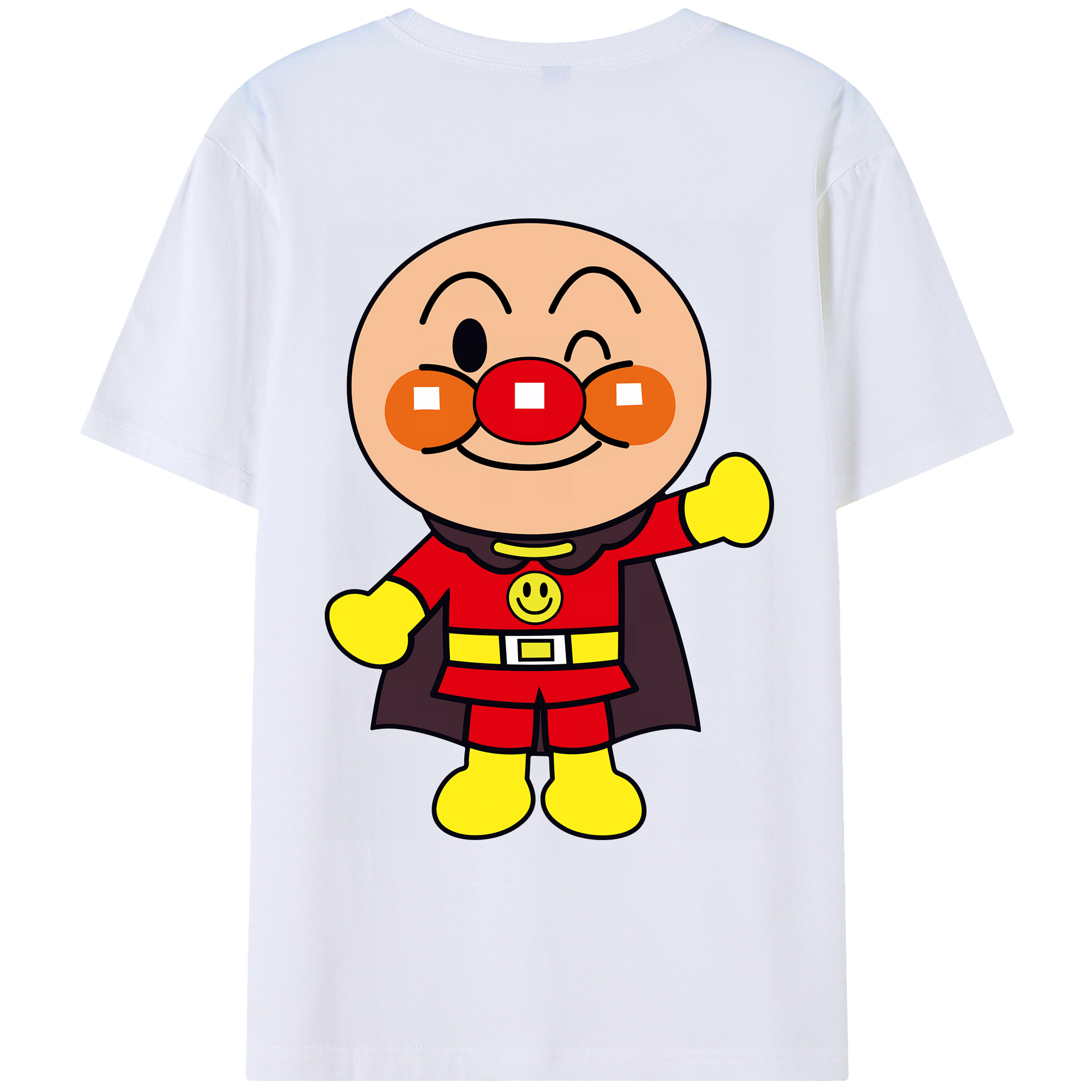 （画像用） アンパンマン Anpanman 綿100％ メンズ半袖Tシャツ（バックプリント） 通気性