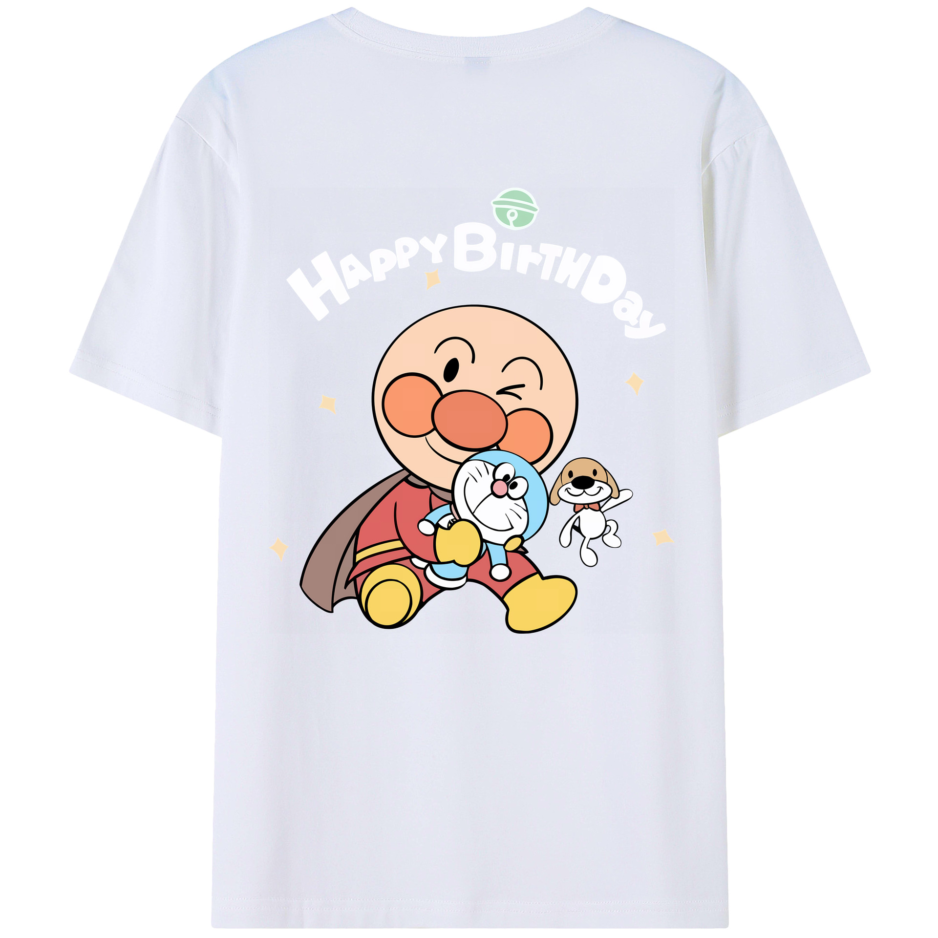 （画像用） アンパンマン Anpanman 綿100％ メンズ半袖Tシャツ（バックプリント） 通気性