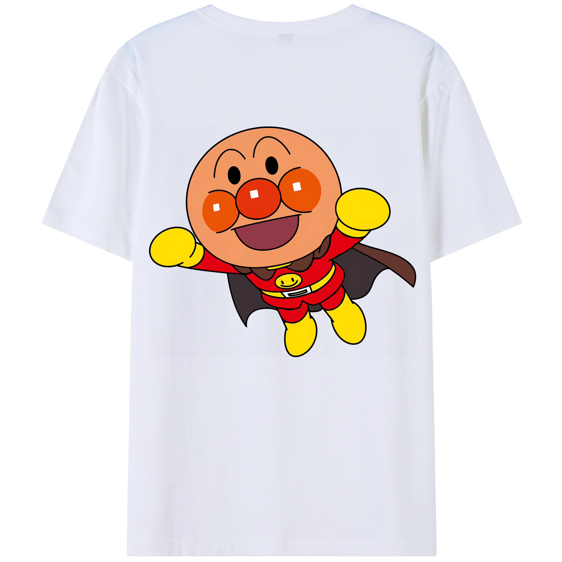 （画像用） アンパンマン Anpanman 綿100％ メンズ半袖Tシャツ（バックプリント） 通気性