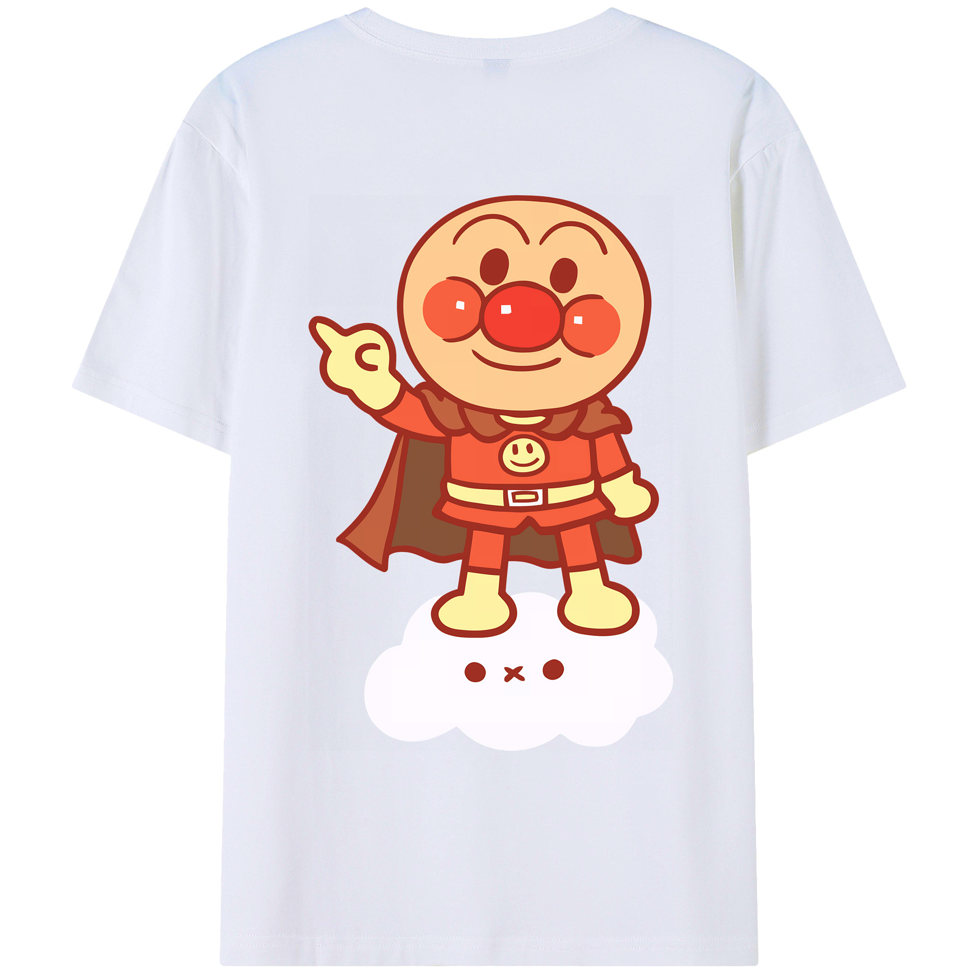 （画像用） アンパンマン Anpanman 綿100％ メンズ半袖Tシャツ（バックプリント） 通気性