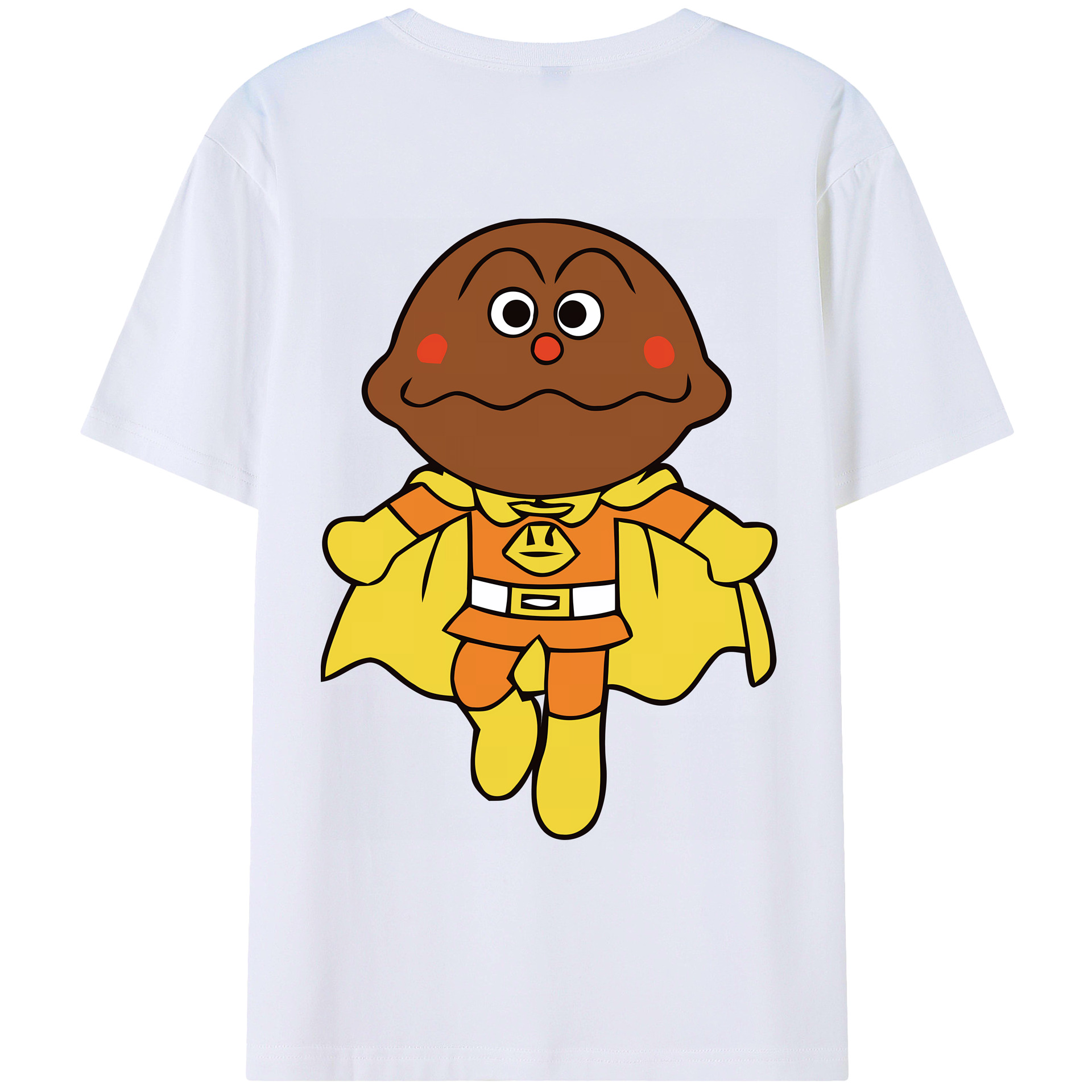 （画像用） アンパンマン Anpanman 綿100％ メンズ半袖Tシャツ（バックプリント） 通気性