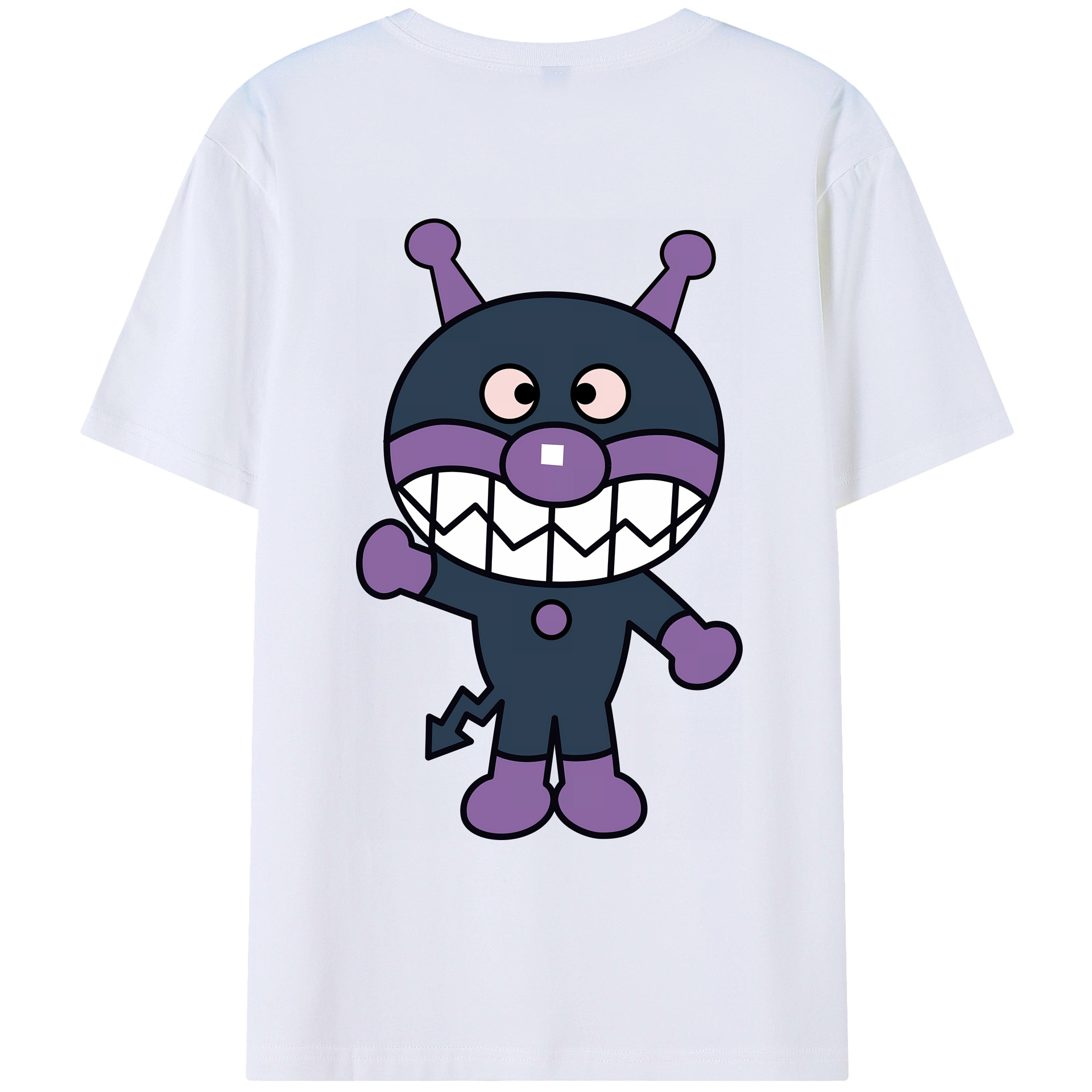 （画像用） アンパンマン Anpanman 綿100％ メンズ半袖Tシャツ（バックプリント） 通気性