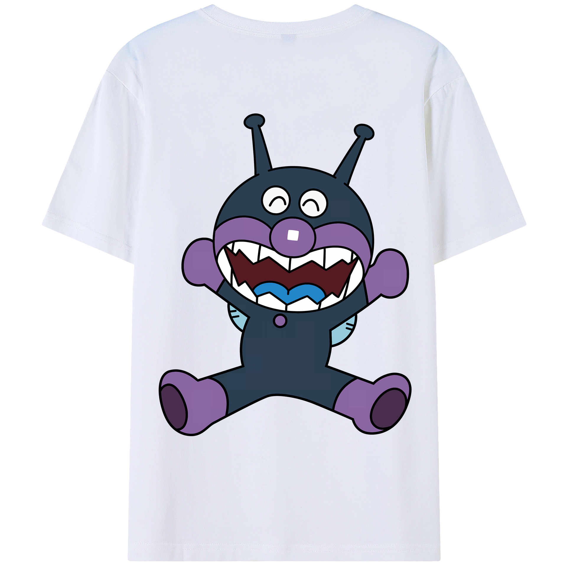 （画像用） アンパンマン Anpanman 綿100％ メンズ半袖Tシャツ（バックプリント） 通気性