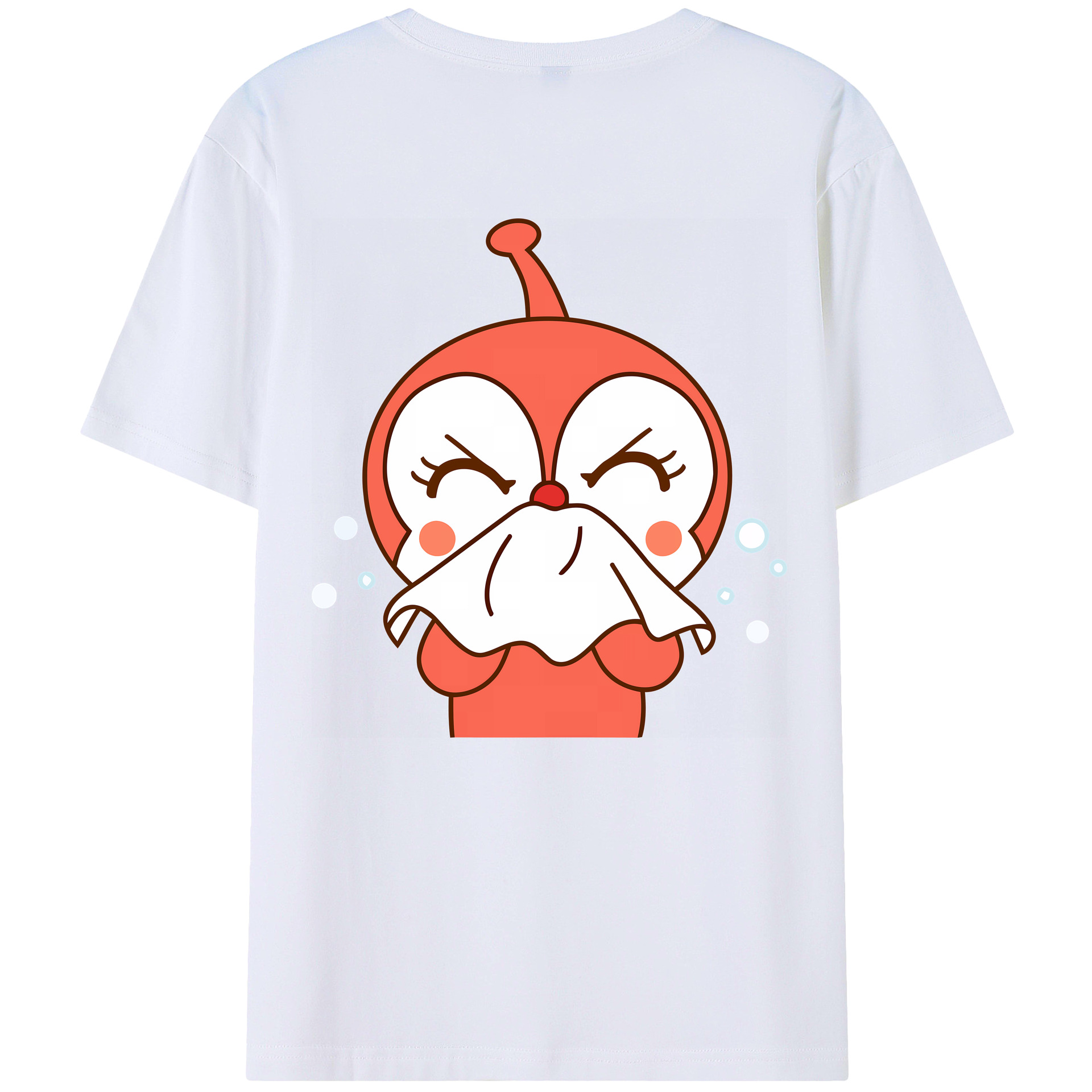 （画像用） アンパンマン Anpanman 綿100％ メンズ半袖Tシャツ（バックプリント） 通気性