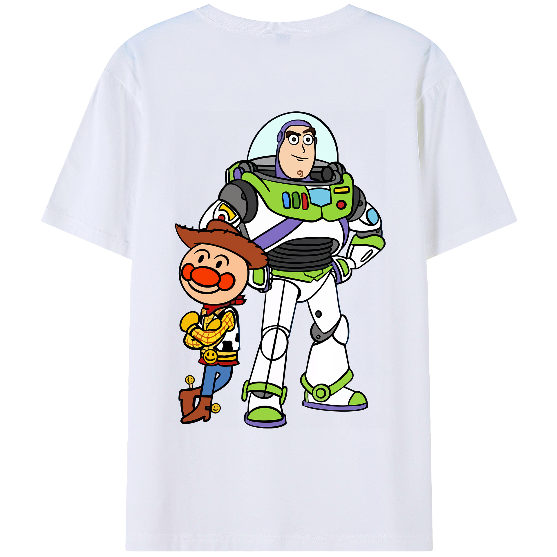 （画像用） アンパンマン Anpanman 綿100％ メンズ半袖Tシャツ（バックプリント） 通気性