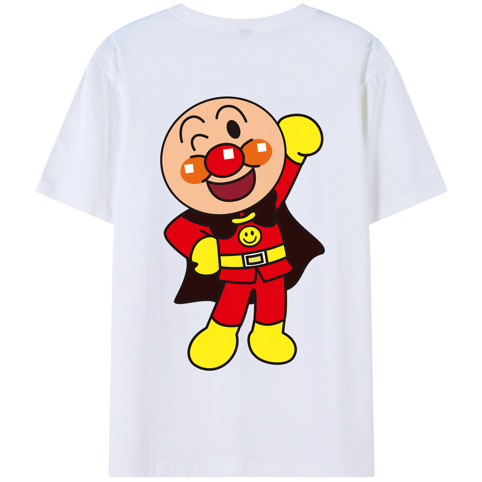 （画像用） アンパンマン Anpanman 綿100％ メンズ半袖Tシャツ（バックプリント） 通気性