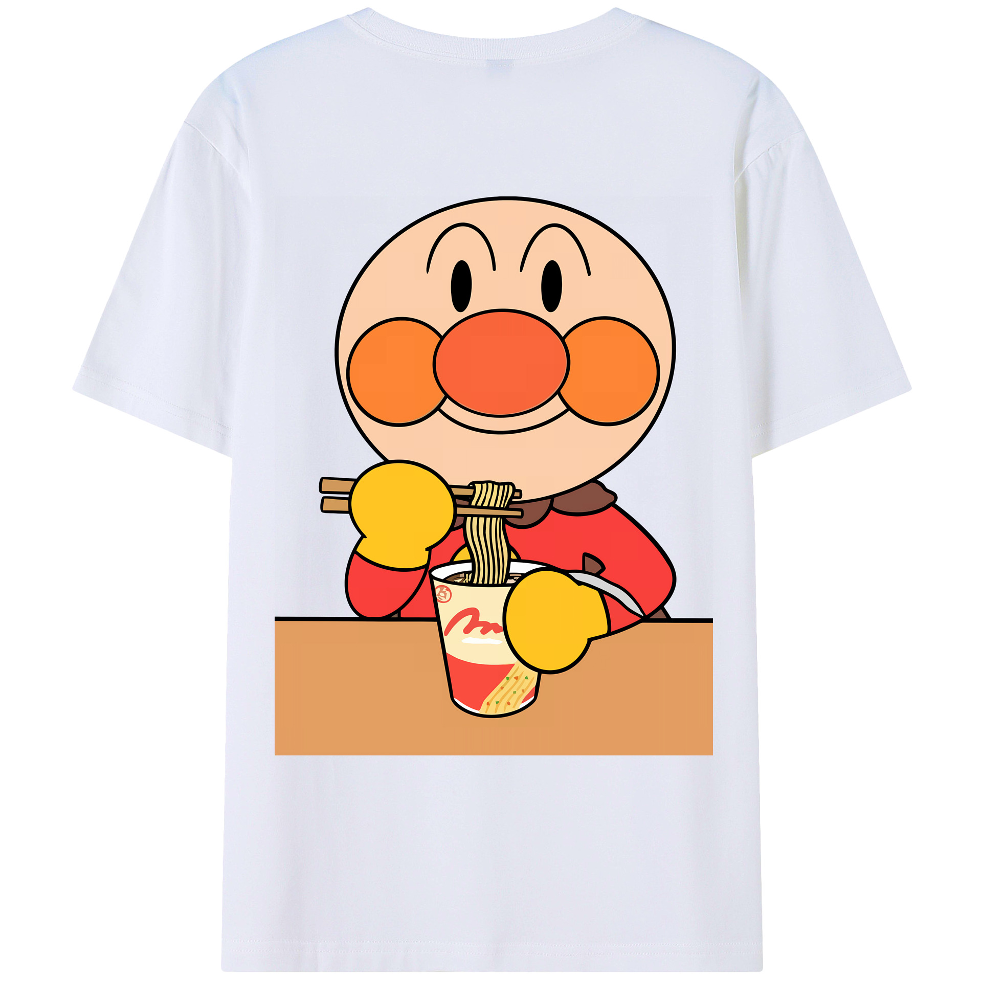 （画像用） アンパンマン Anpanman 綿100％ メンズ半袖Tシャツ（バックプリント） 通気性